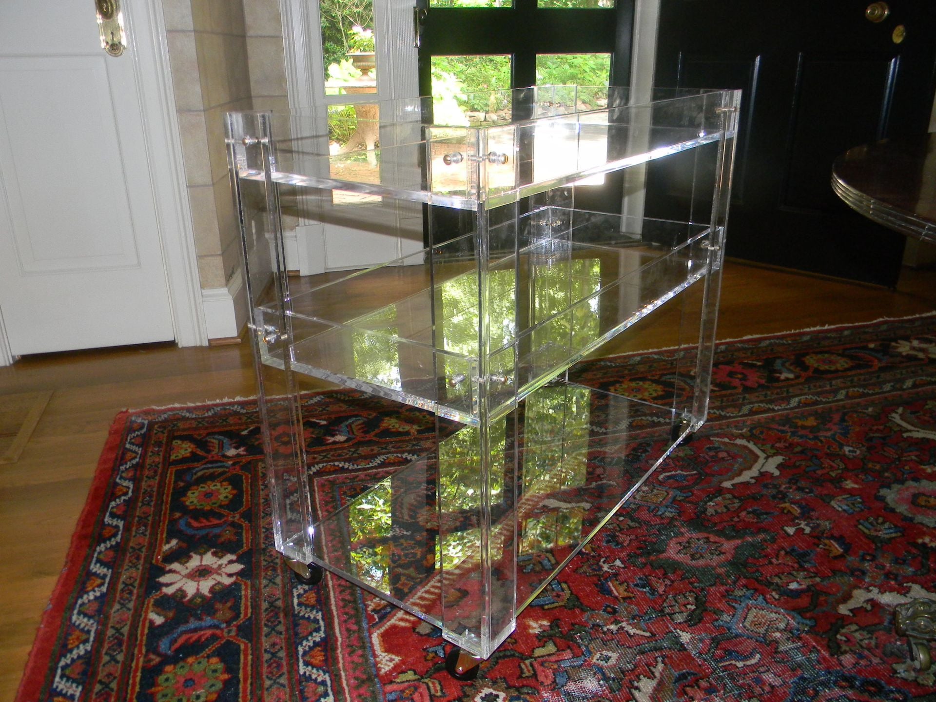 Lucite/Acrylic Bar Cart -Drink Cart - Hand Crafted , Made To Order 3