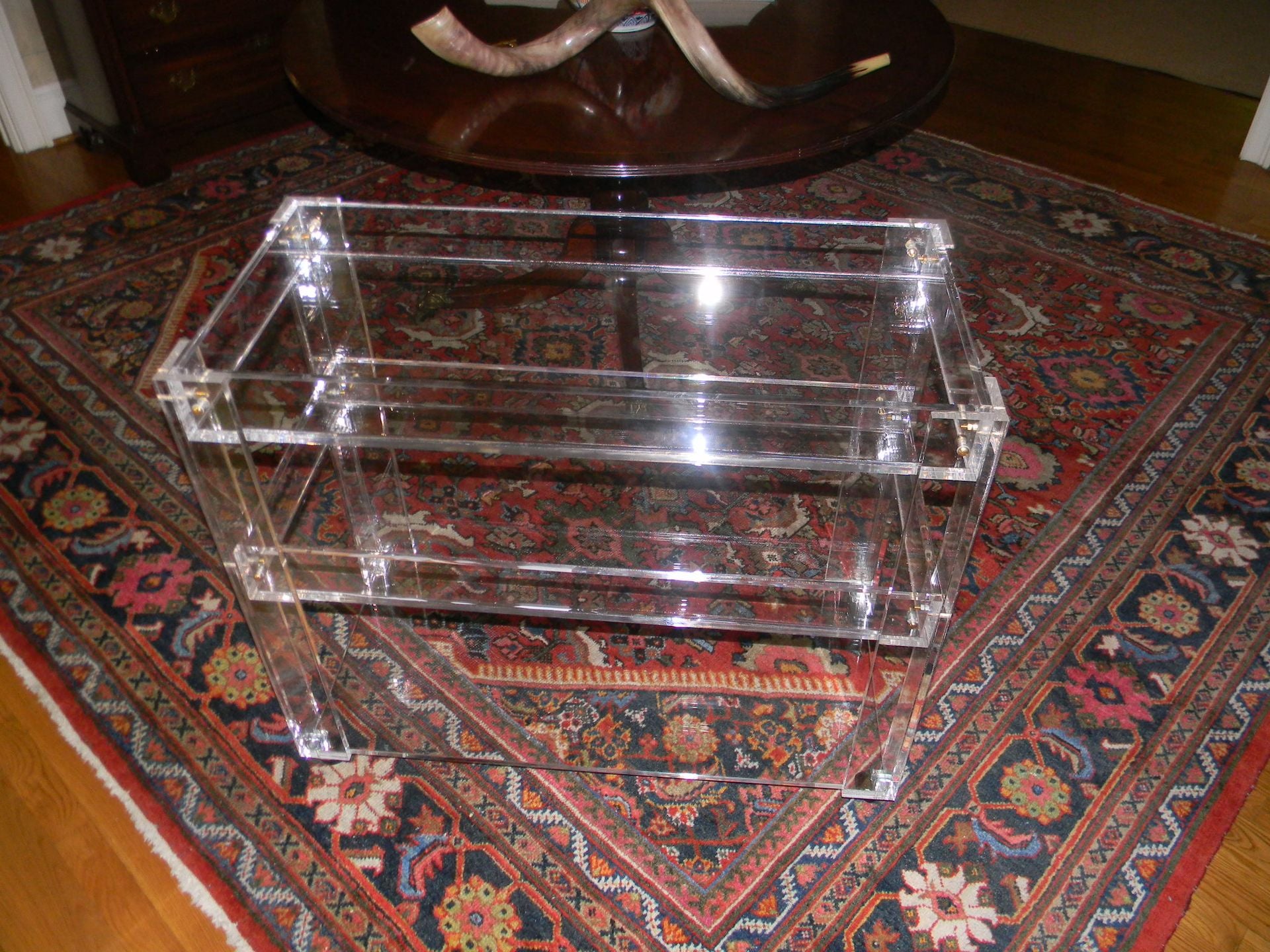 Lucite/Acrylic Bar Cart -Drink Cart - Hand Crafted , Made To Order 4