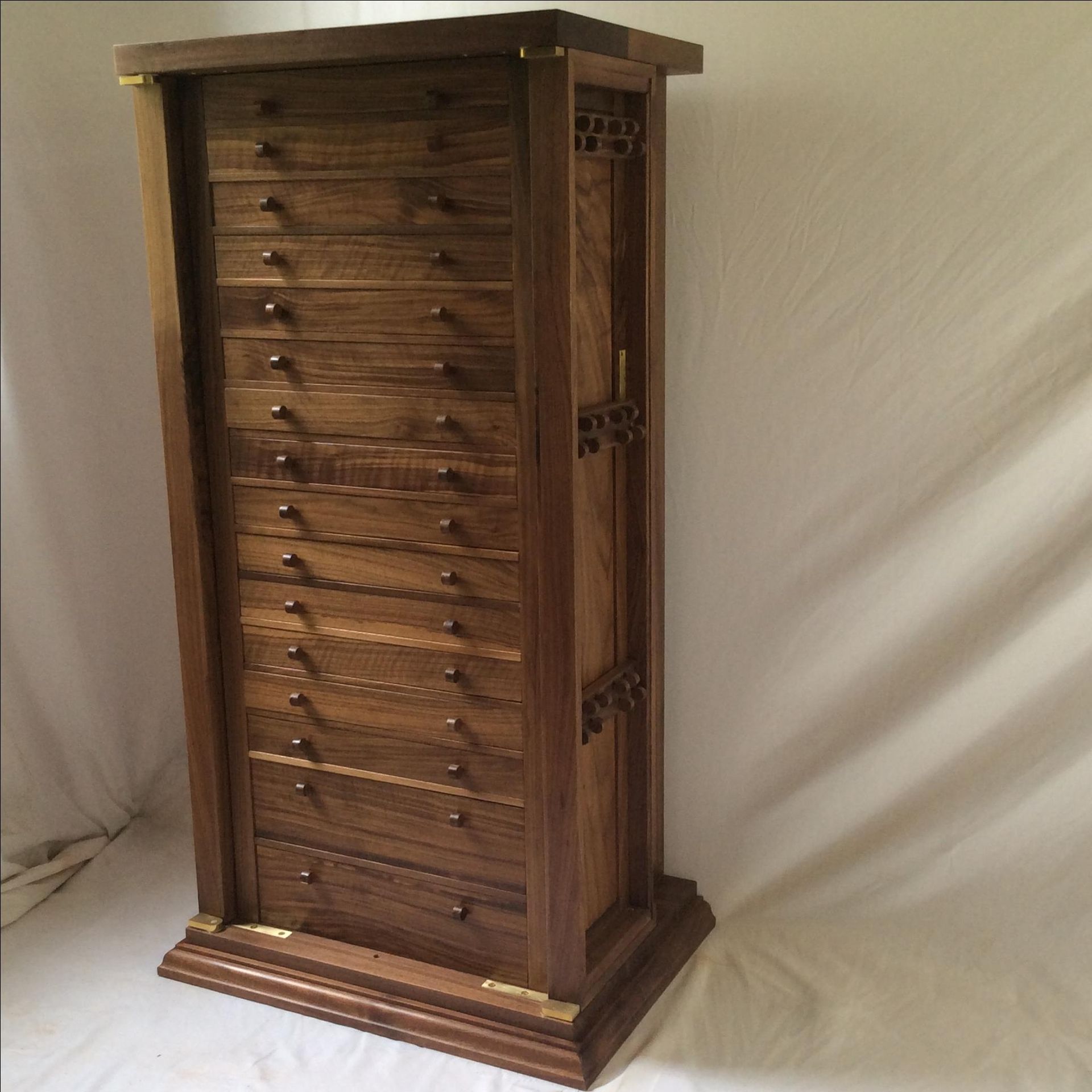 Walnut Jewelry Armoire 2 