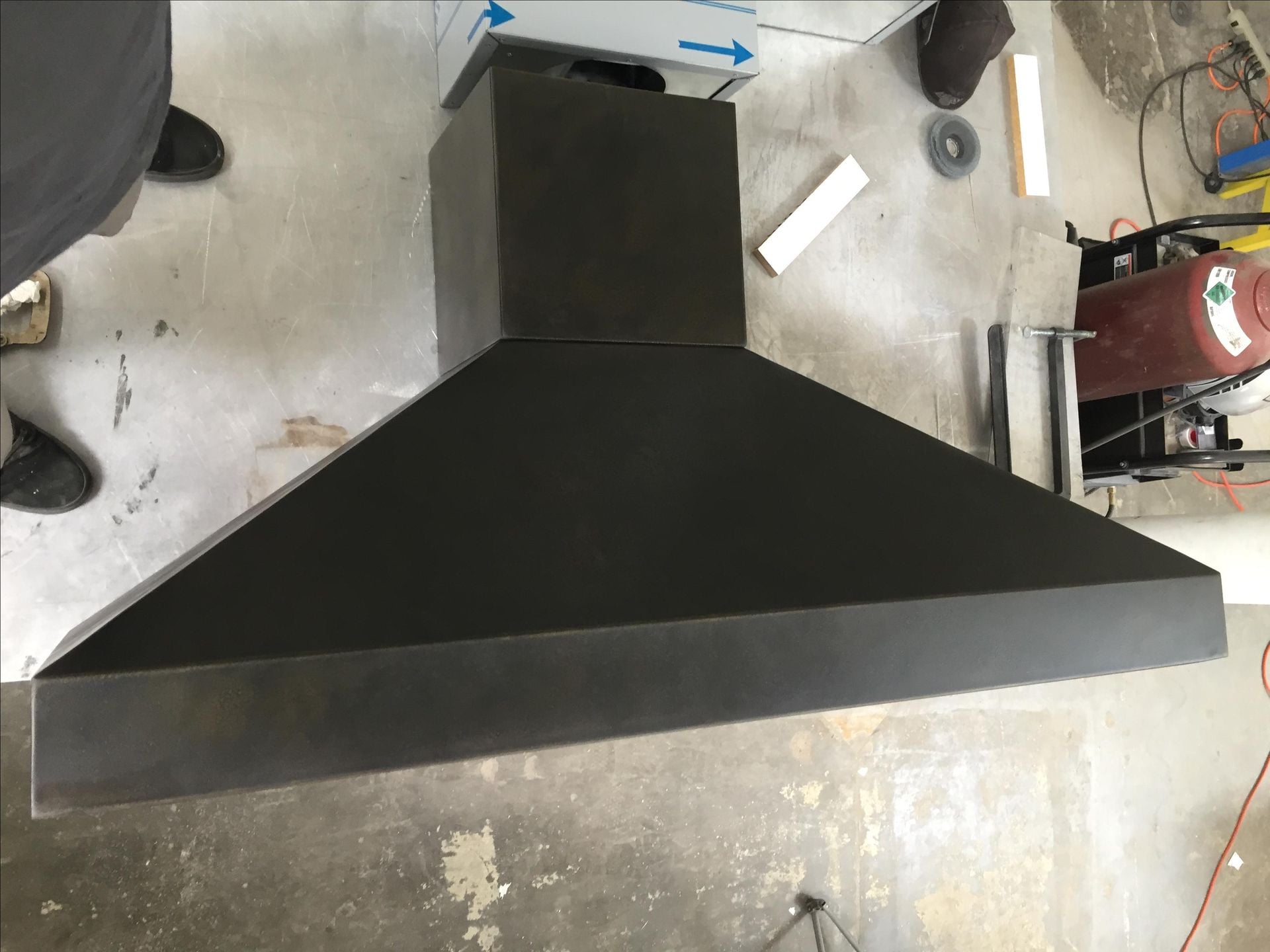 #41 Simple And Extra Bold Zinc Range Hood Hand Crafted
