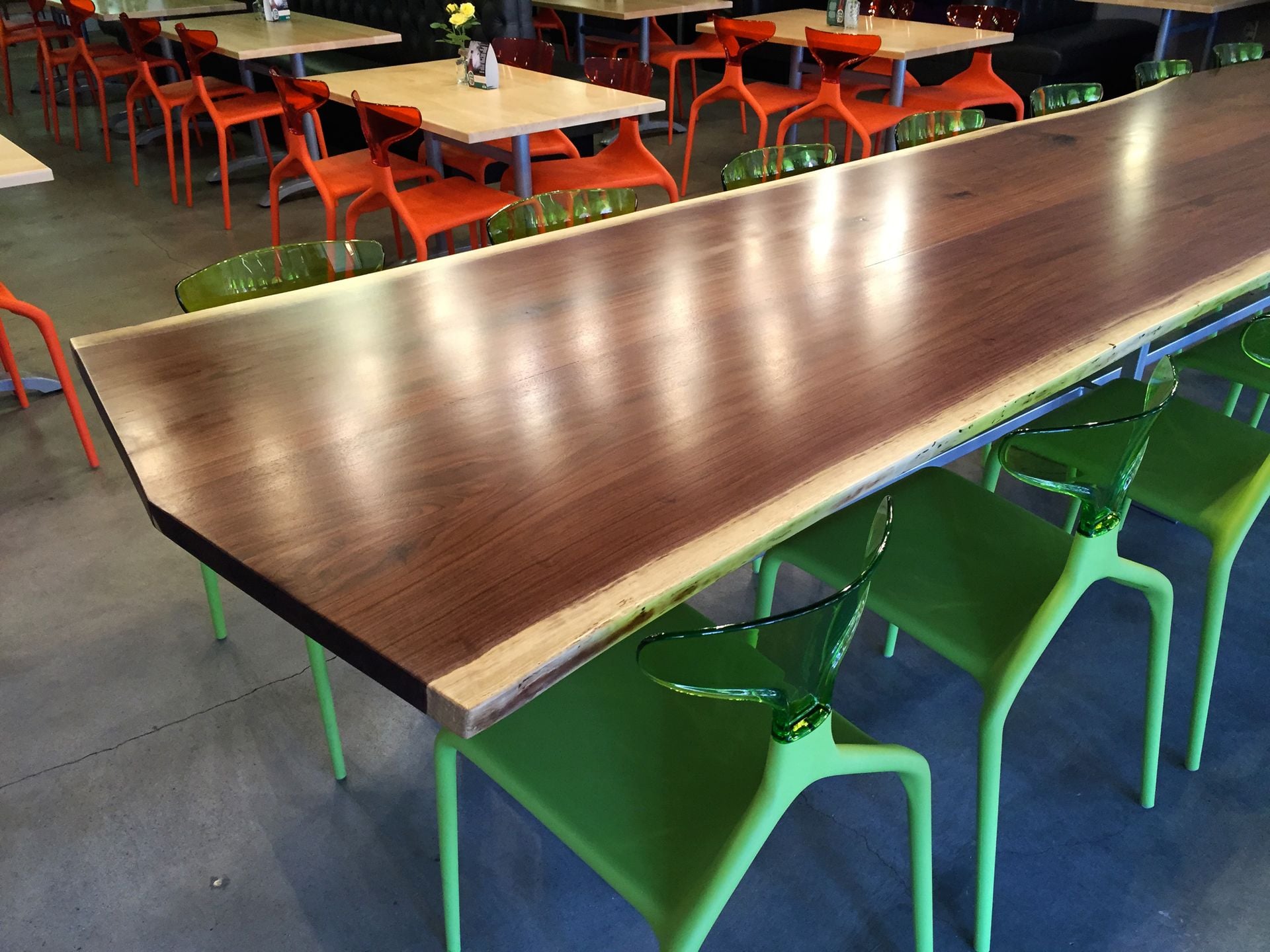 Live Edge Reclaimed Wood Slab Table 3