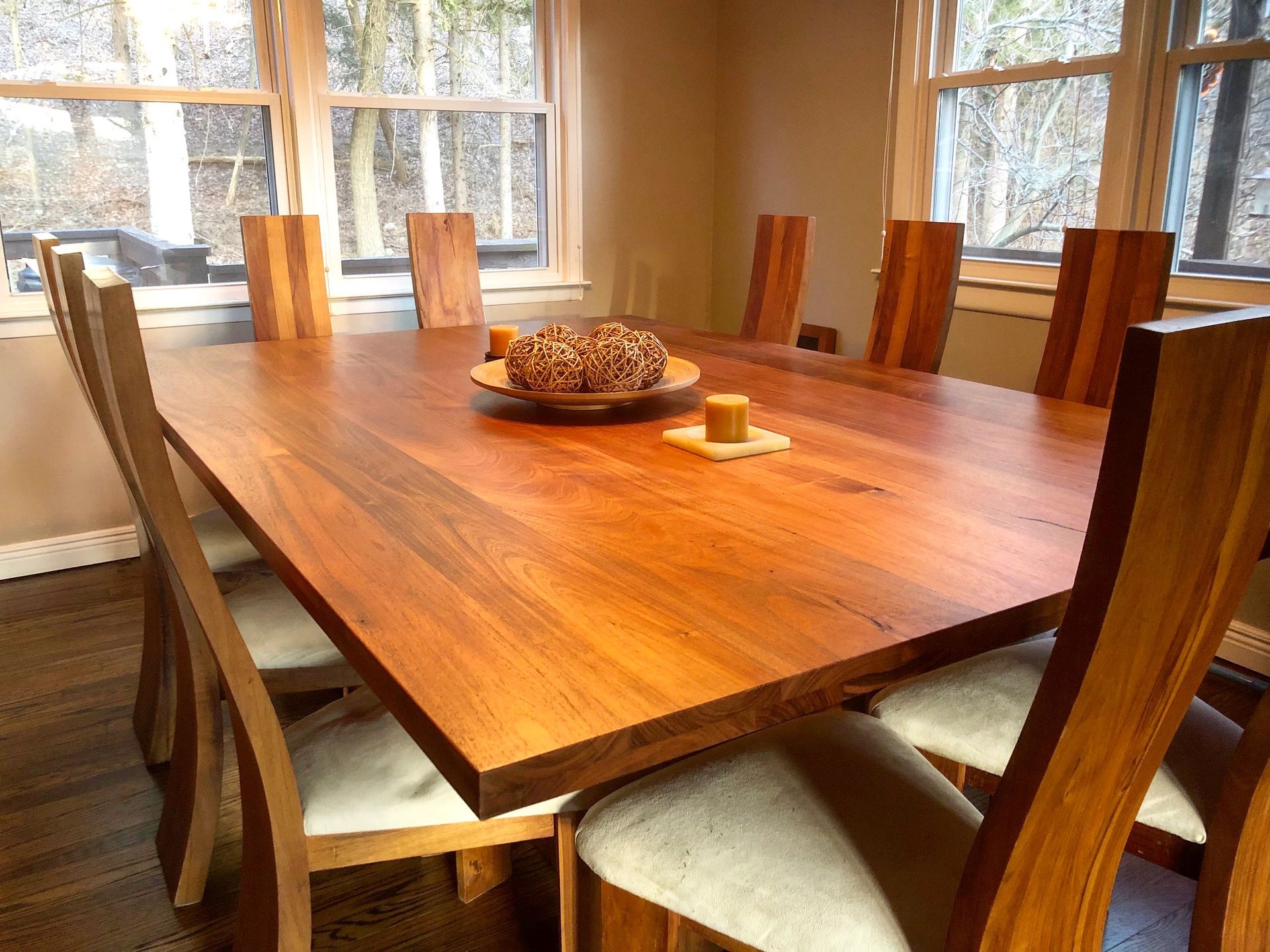Caribbean Walnut (Tzalam) Dining Table 2 