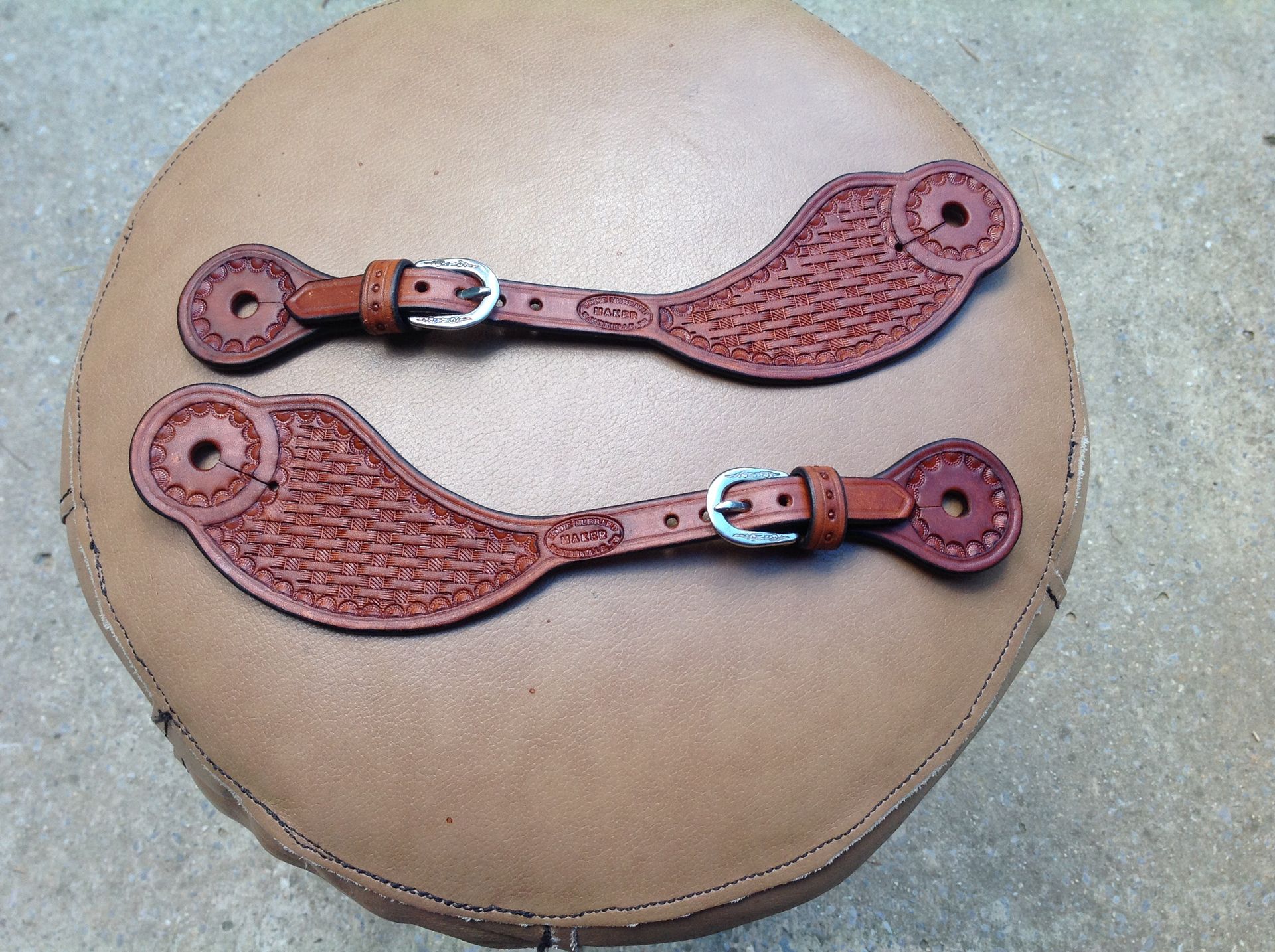 Custom Handcrafted Spur Straps 3 