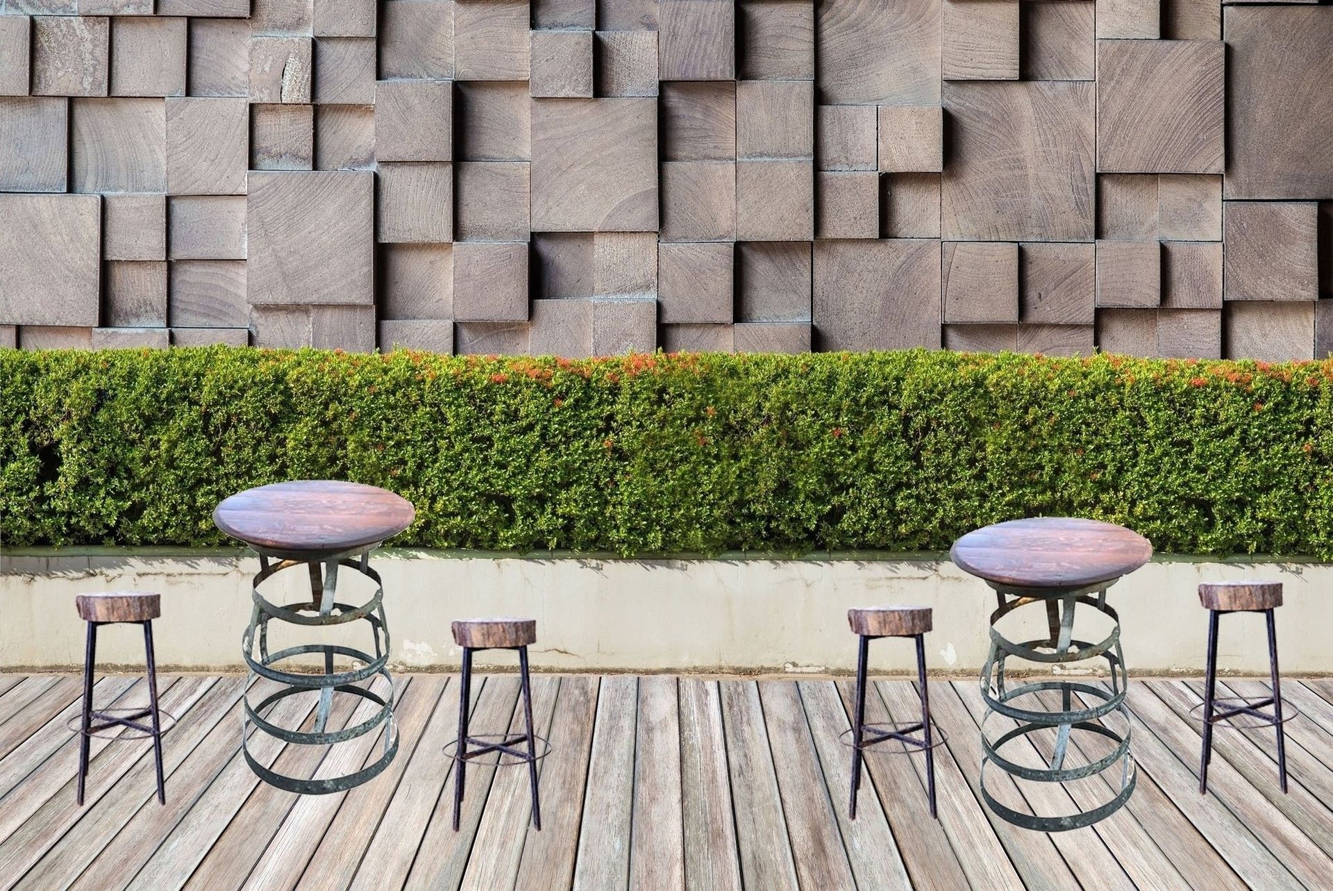 Wine Barrel High Top Table 2 
