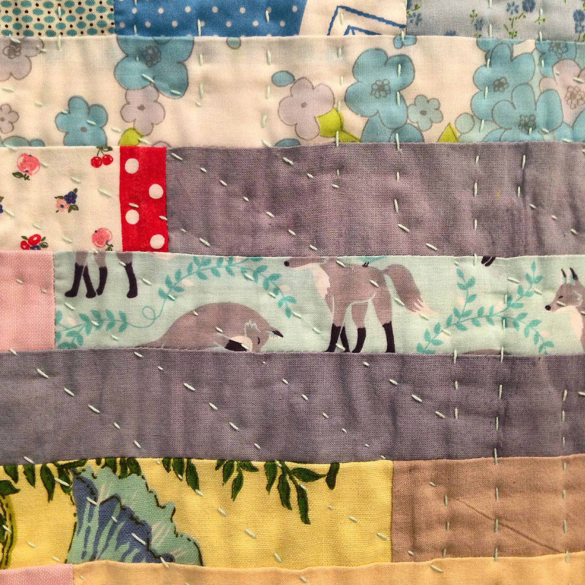 Baby Quilt, Hand Quilted 3 