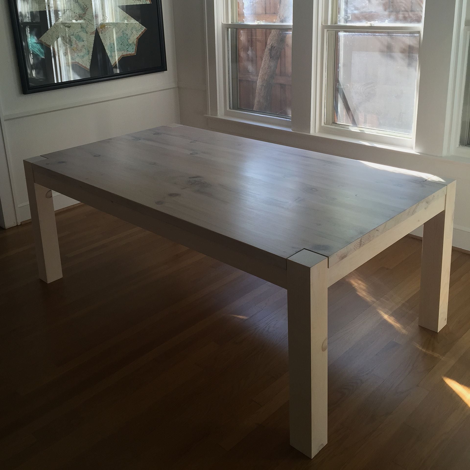 Parsons Type Farm Table In Pine