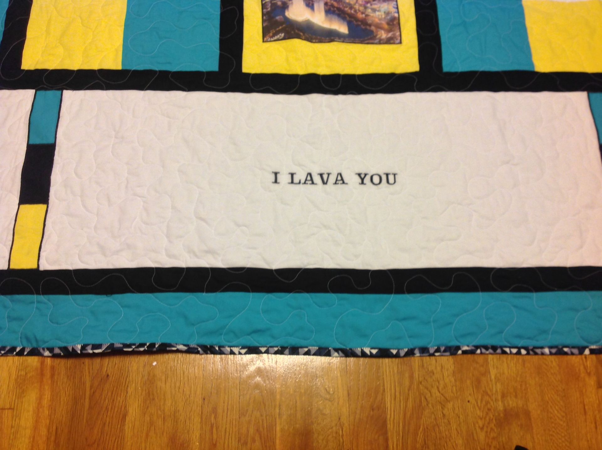 Custom Disney Classic Movie Film Strip Themed Quilt With Applique And Embroidery Work 4 