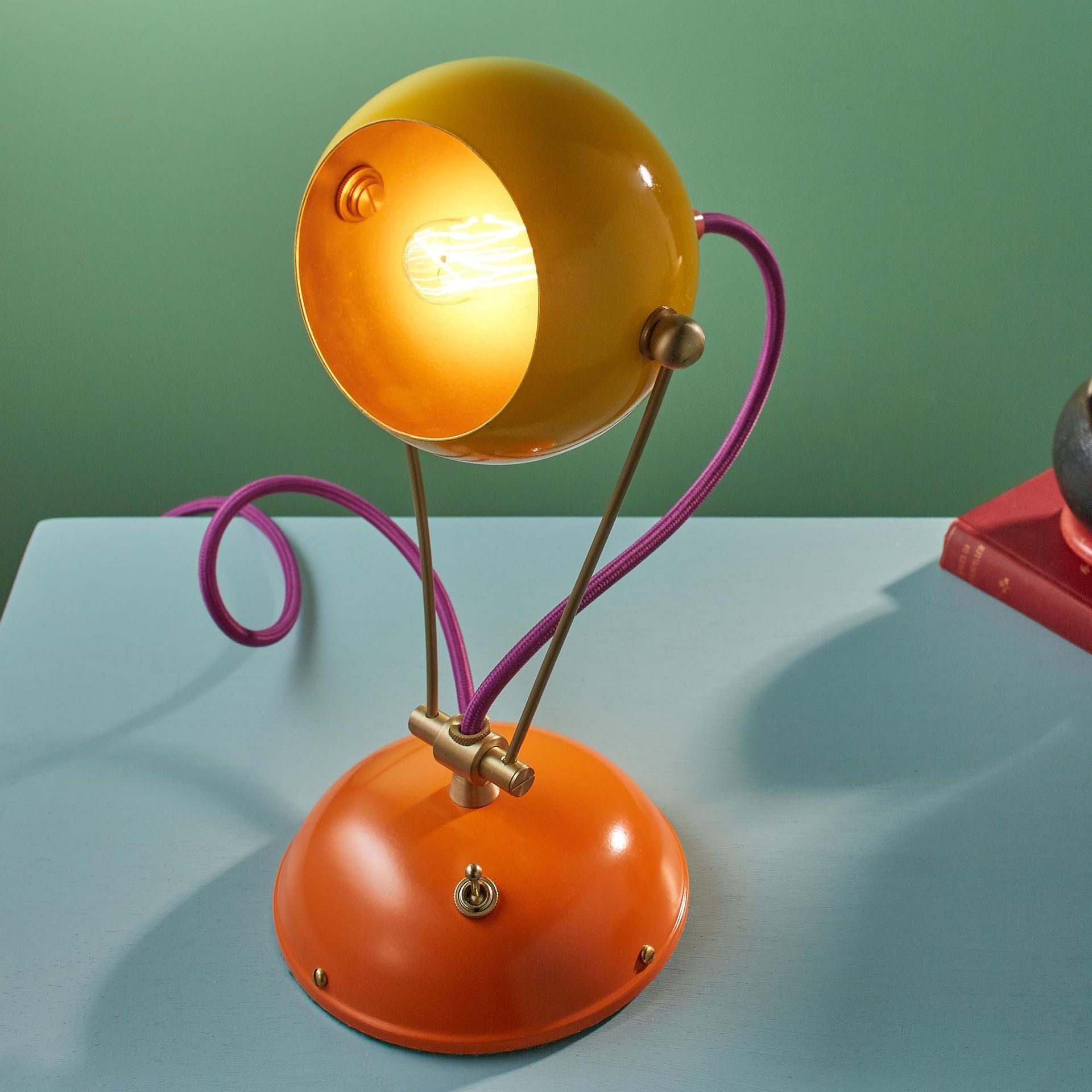 Handmade Retro Brass And Steel Table Lamp 2 