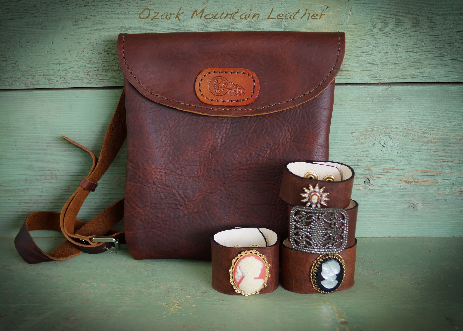 Bison Leather Cross Body Bag 4