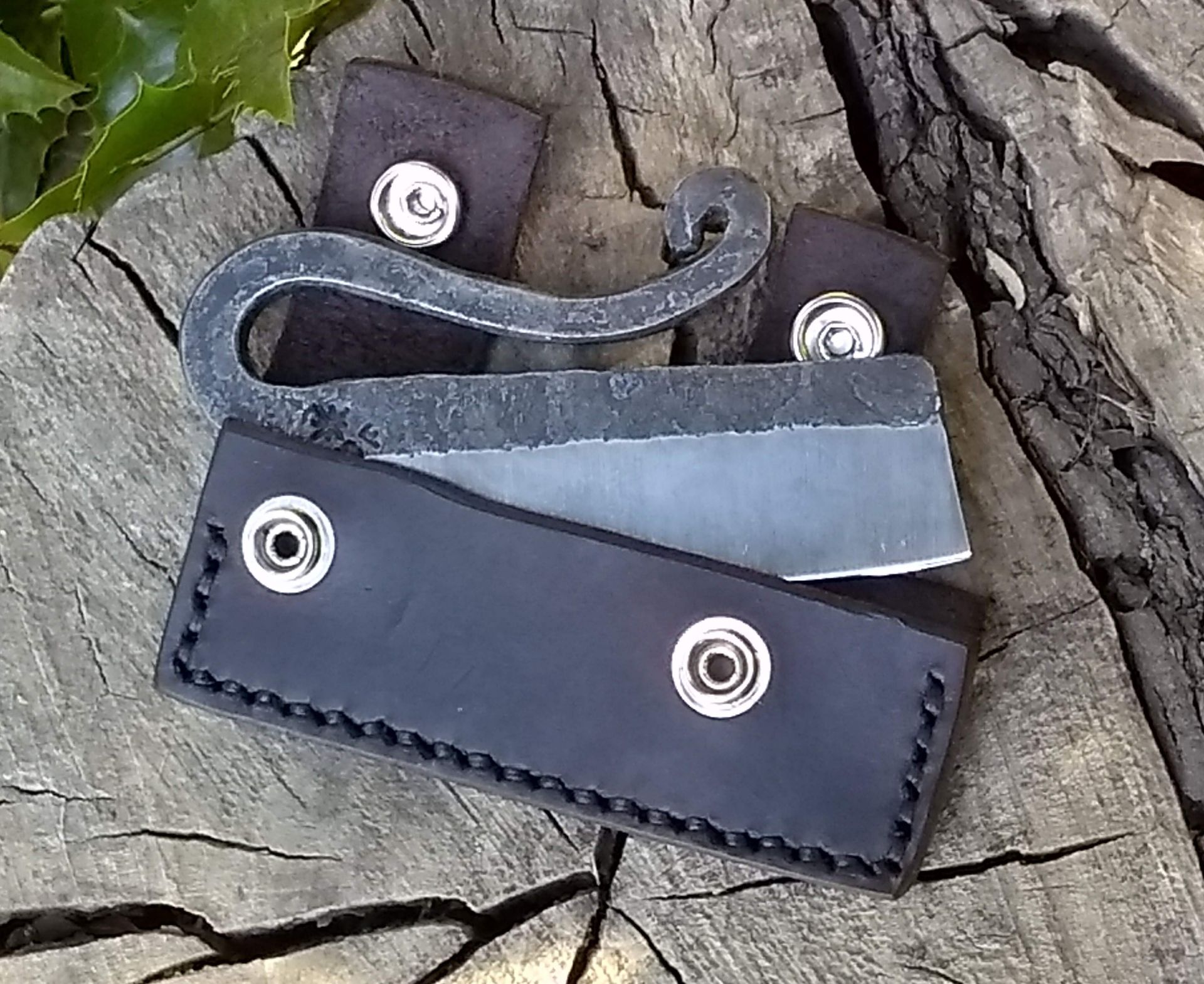 Firecreekforge.Com Forged Cigar Knife From Upcycled Repurposed Steel Hollow Ground Razor