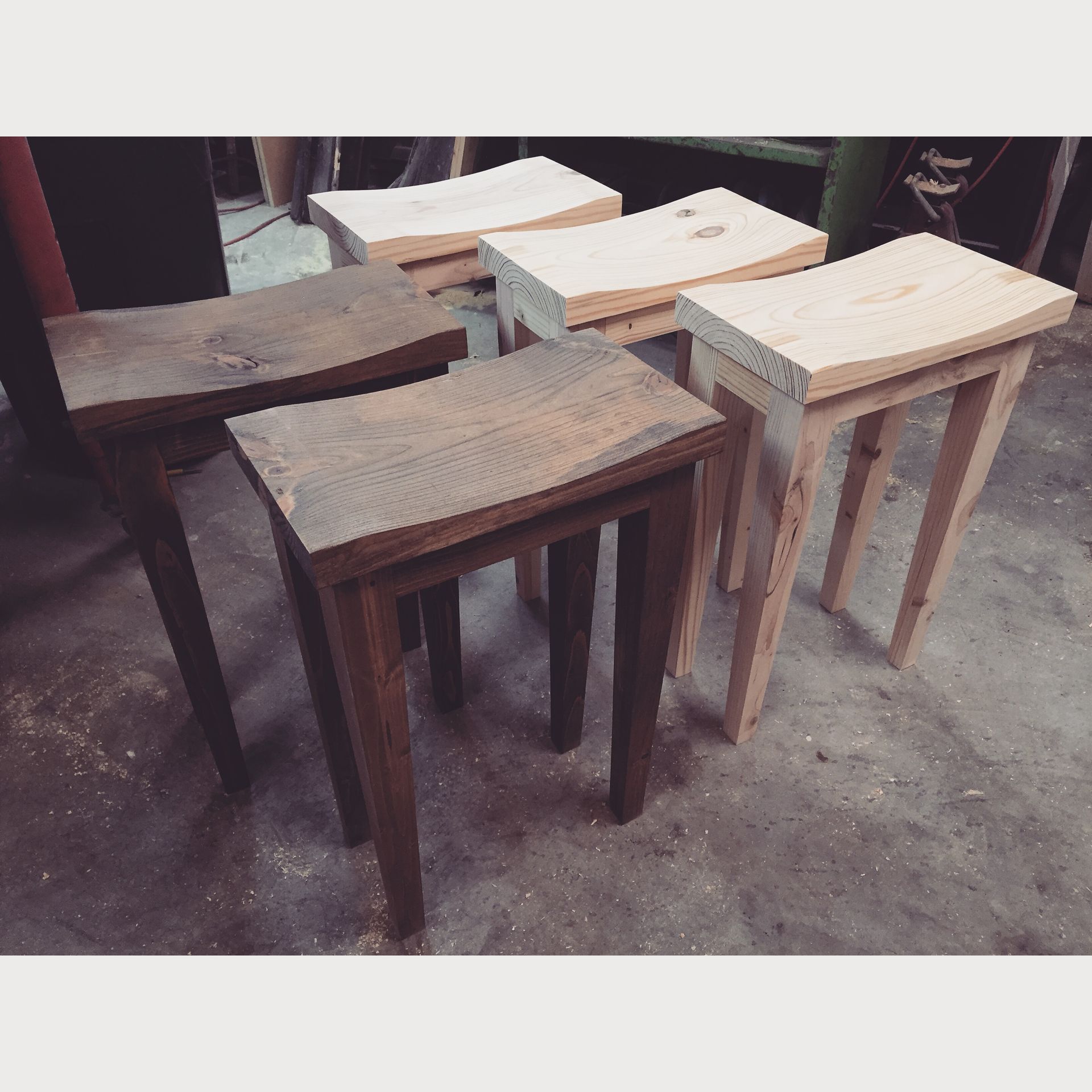 Reclaimed Pine Stool 2 