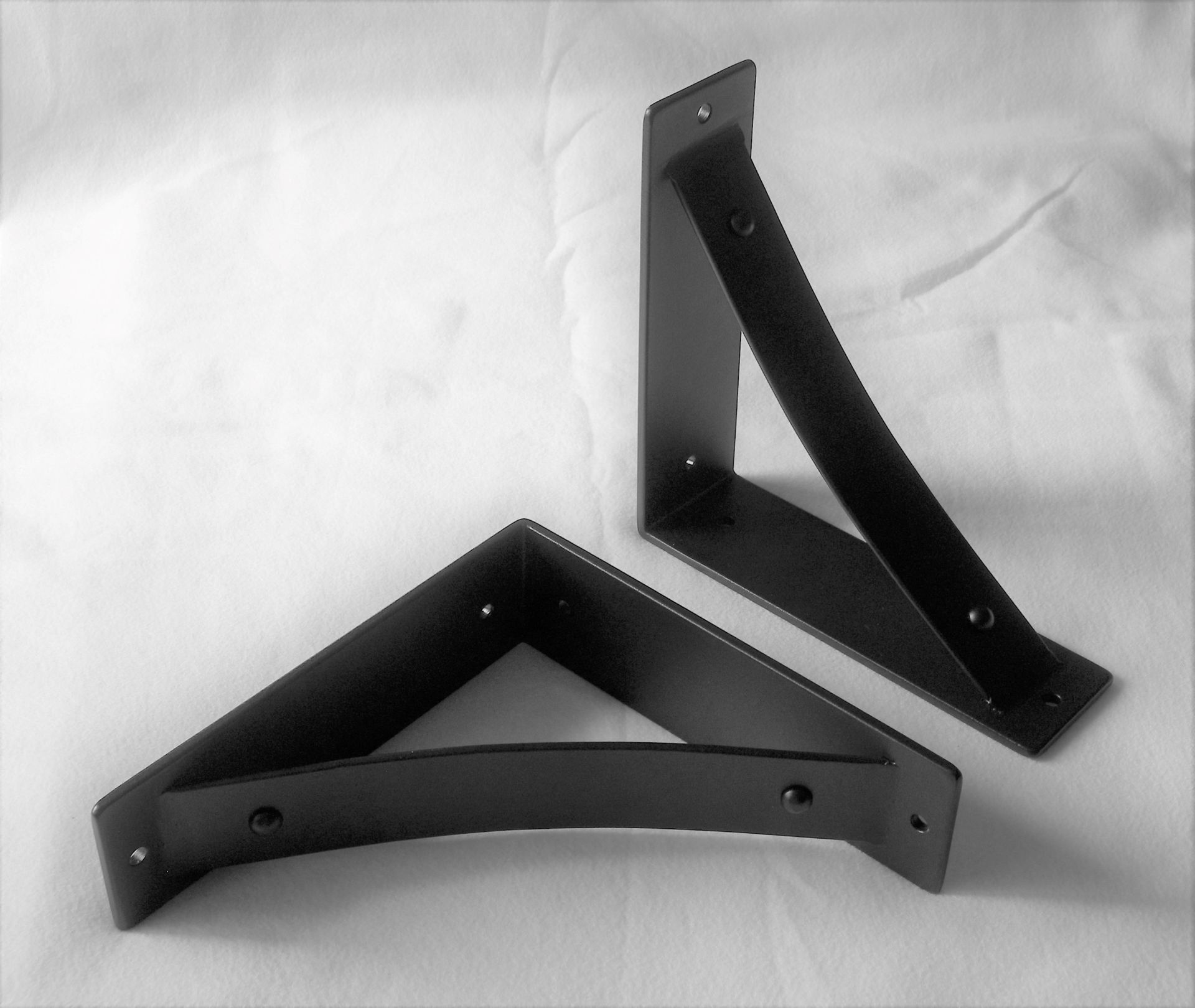 Wrought Iron Mantel Bracket/Corbel; Rustic Farmhouse Heavy-Duty Shelf Brackets 2