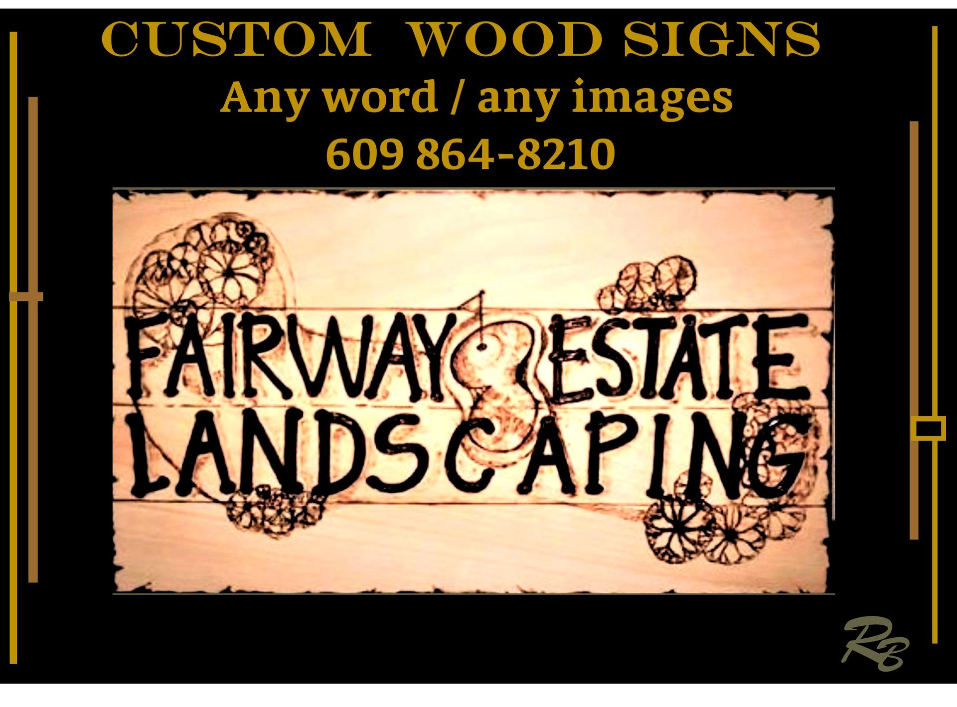 Business, Sign, Logo, Personalized, Custom, Wood