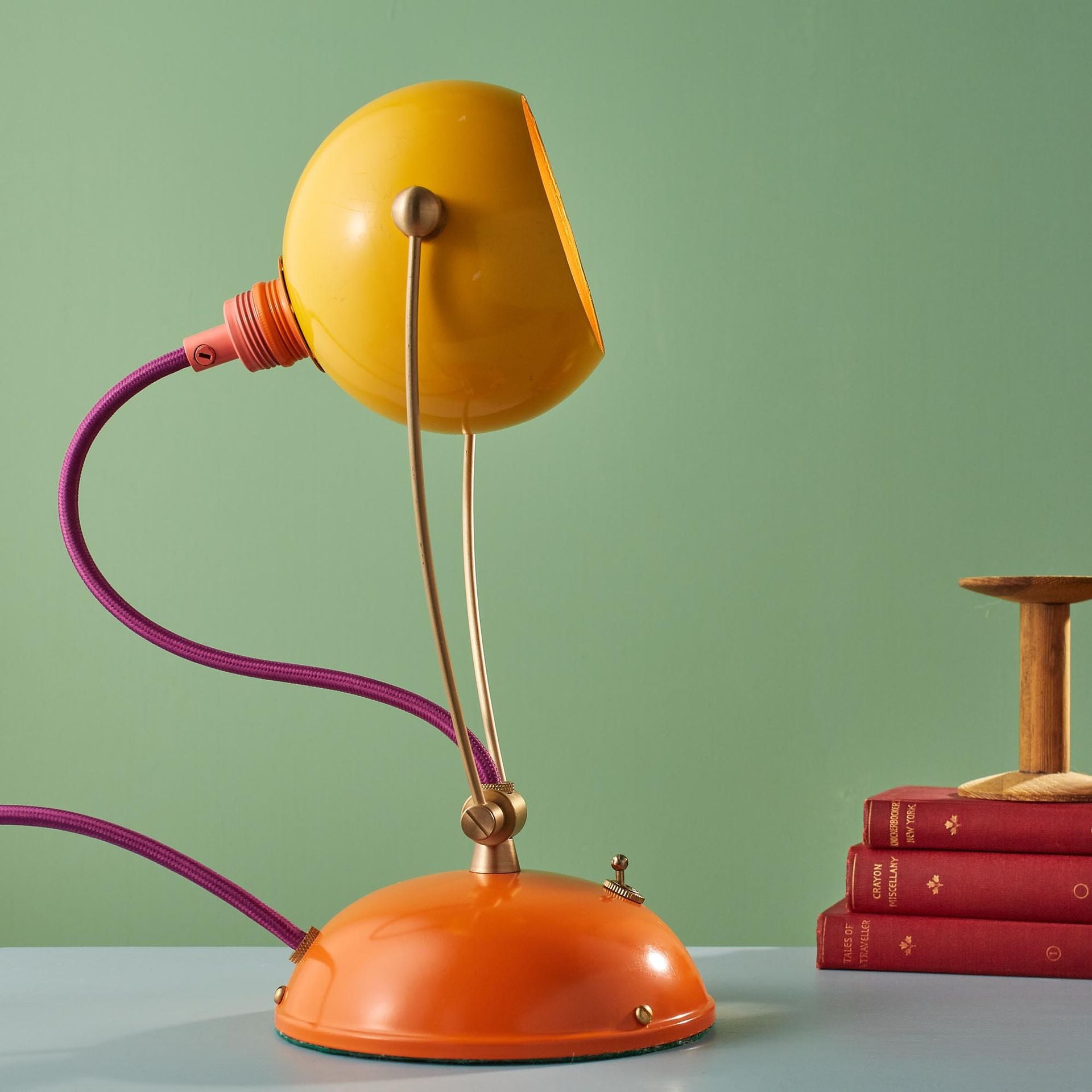 Handmade Retro Brass And Steel Table Lamp 6 