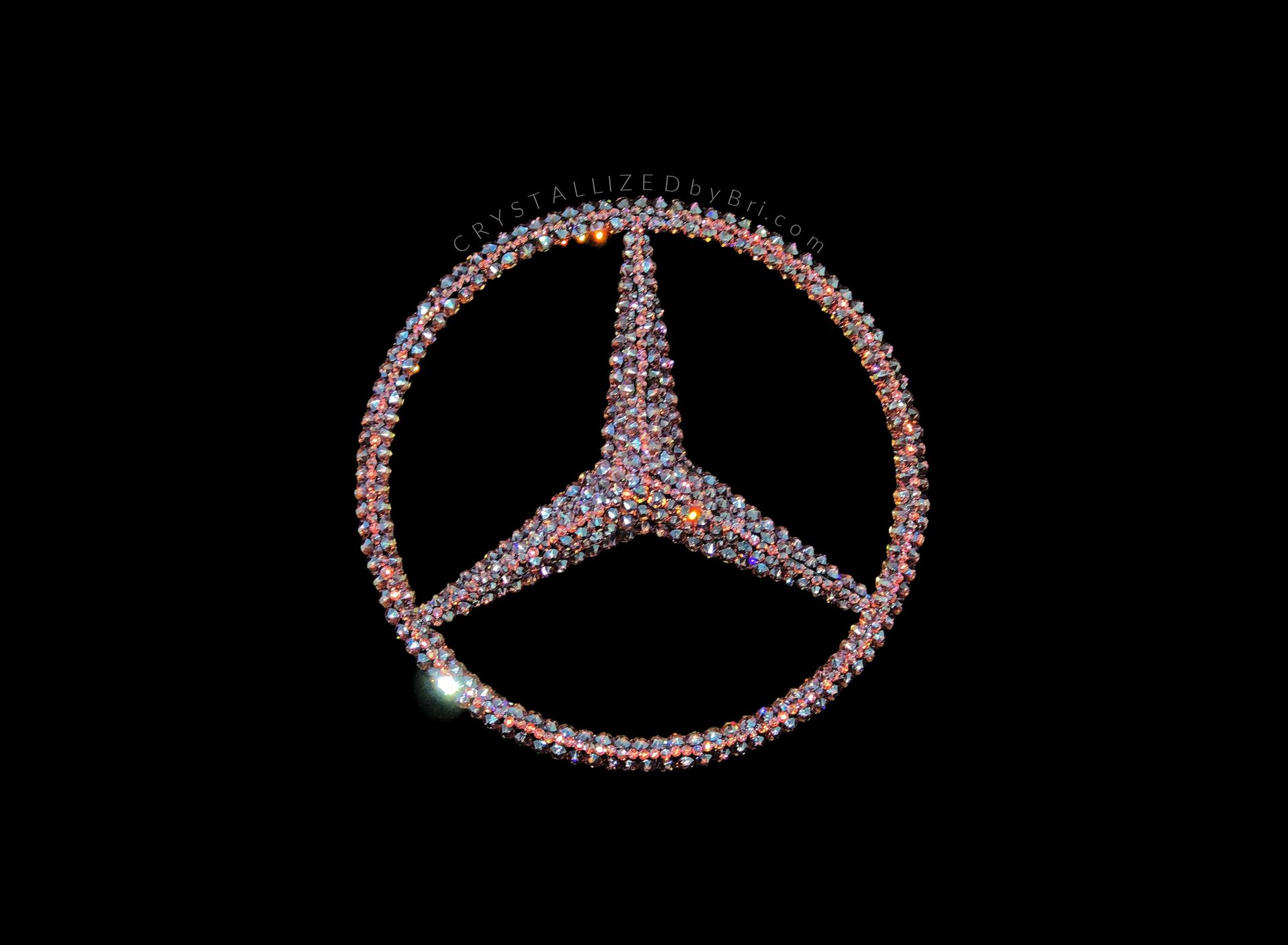 Pink Crystal Car Emblems! Bedazzled Any Make Model Year Bling Badges European 2