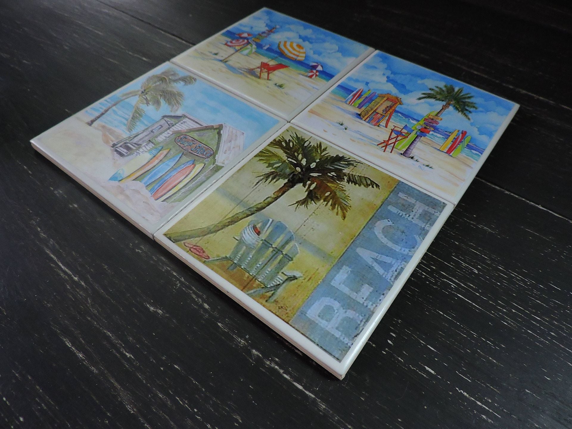 Beach Theme Ceramic Coasters 3
