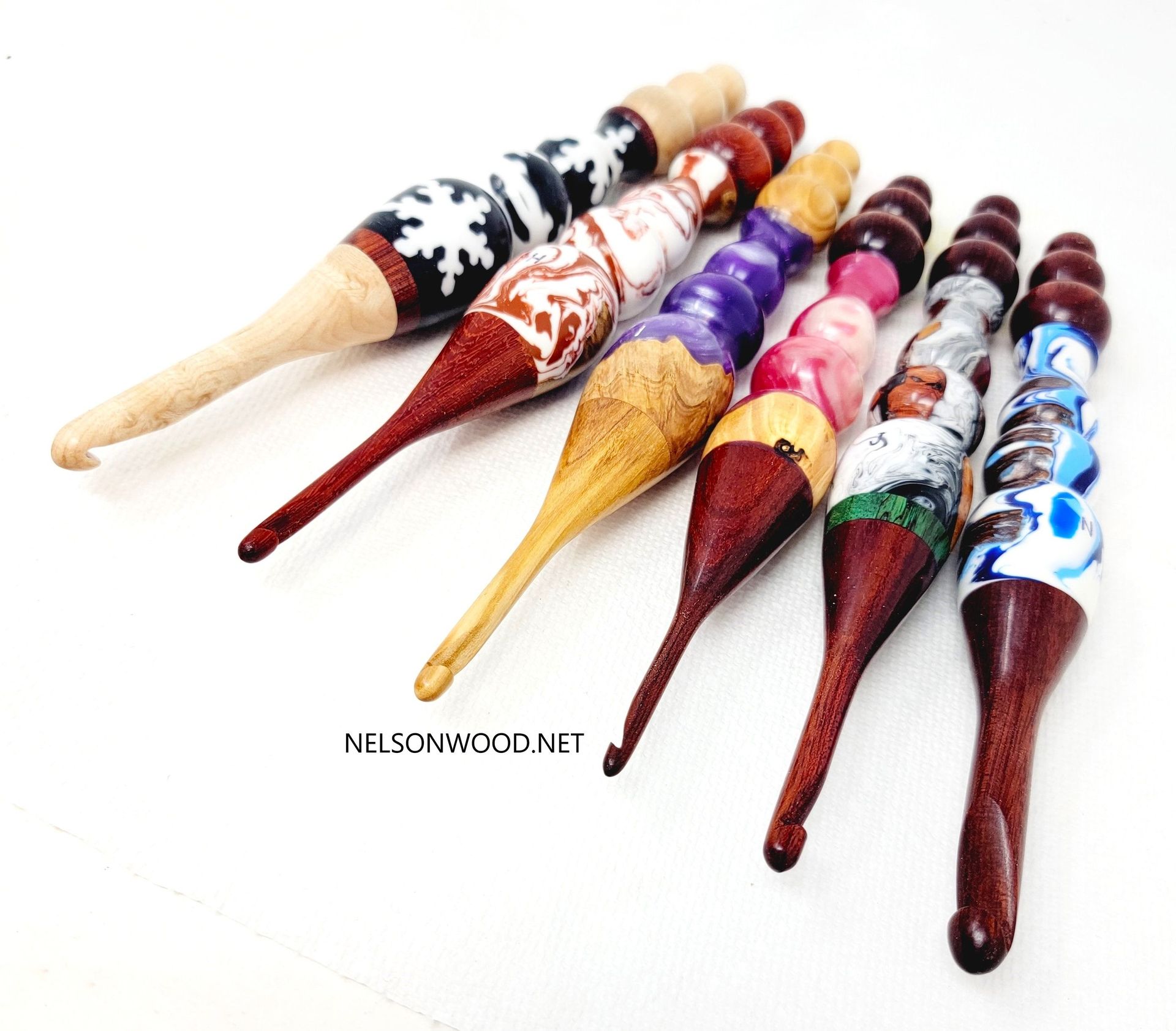 Crochet Hooks Made From Exotic And Domestic Woods 1 