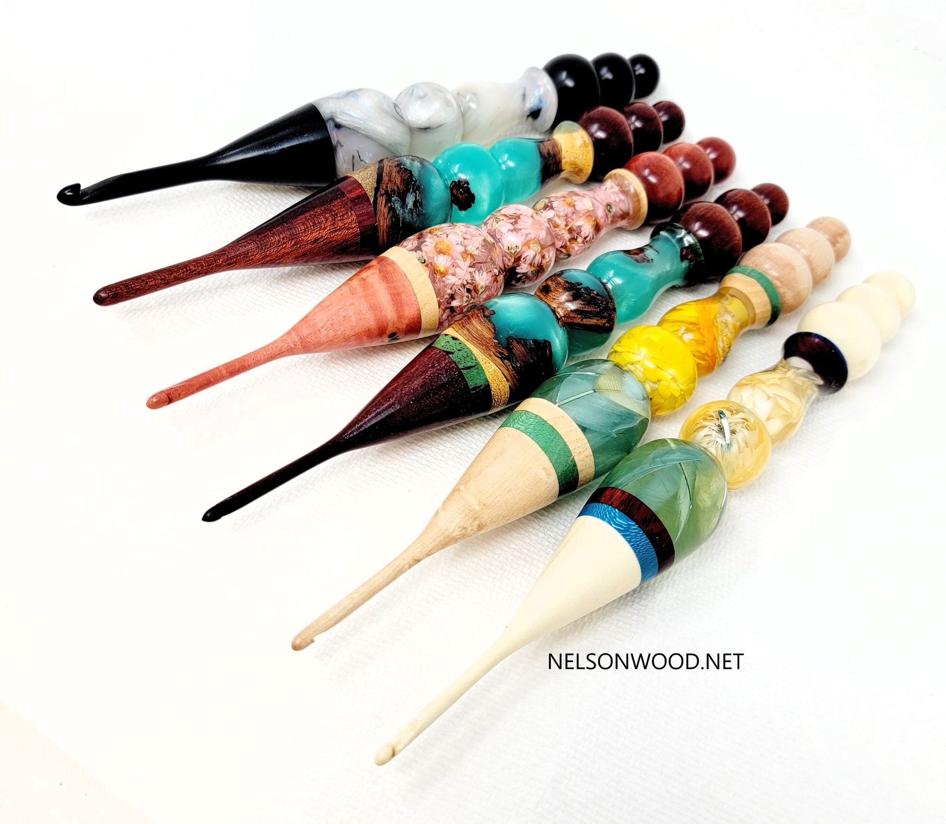Crochet Hooks Made From Exotic And Domestic Woods 6 
