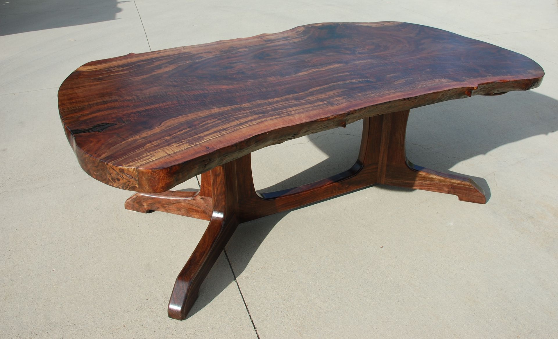 Live Edge Oregon Walnut Dining Table