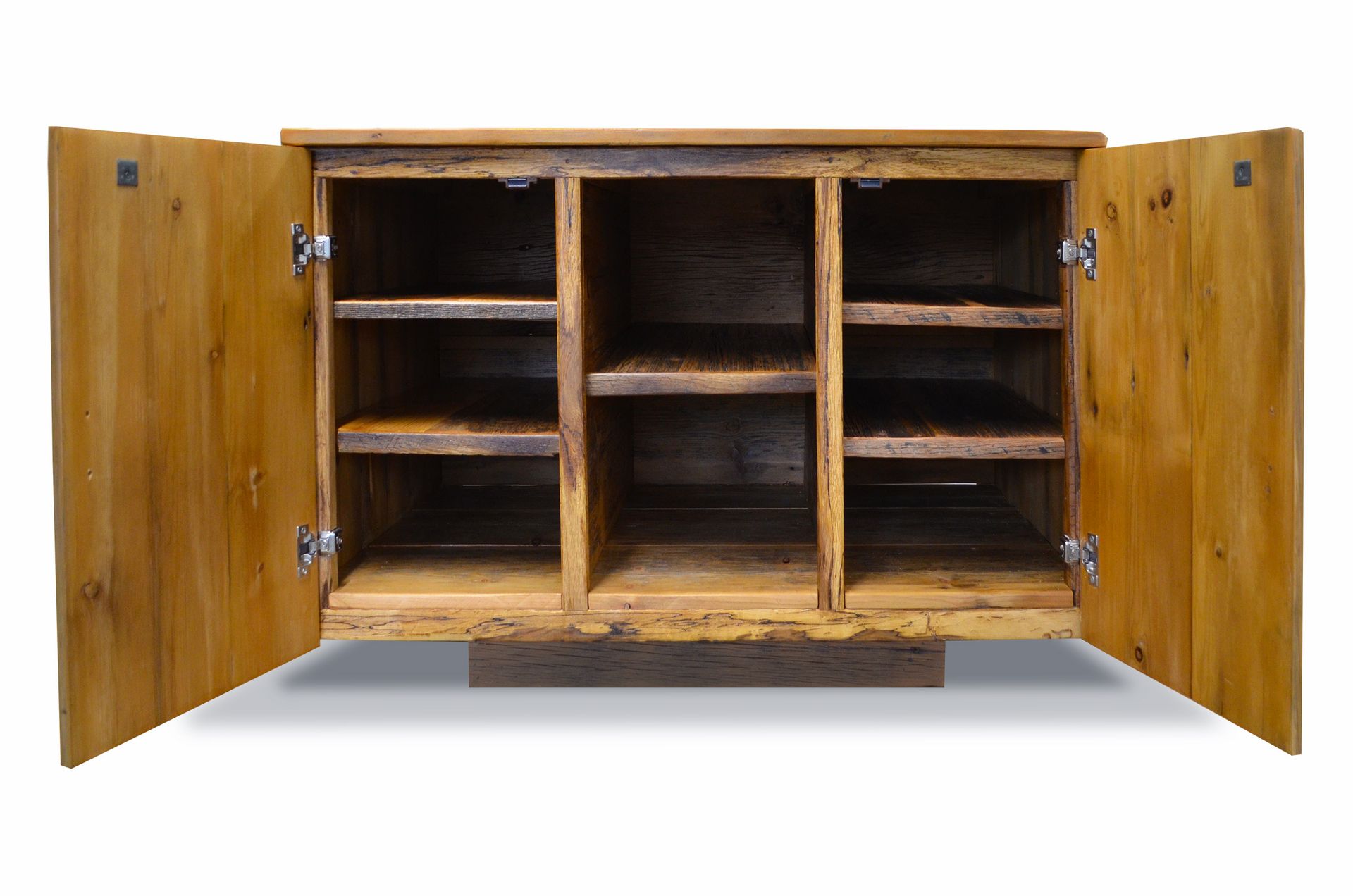 Rustic Reclaimed Wood Media Cabinet 4