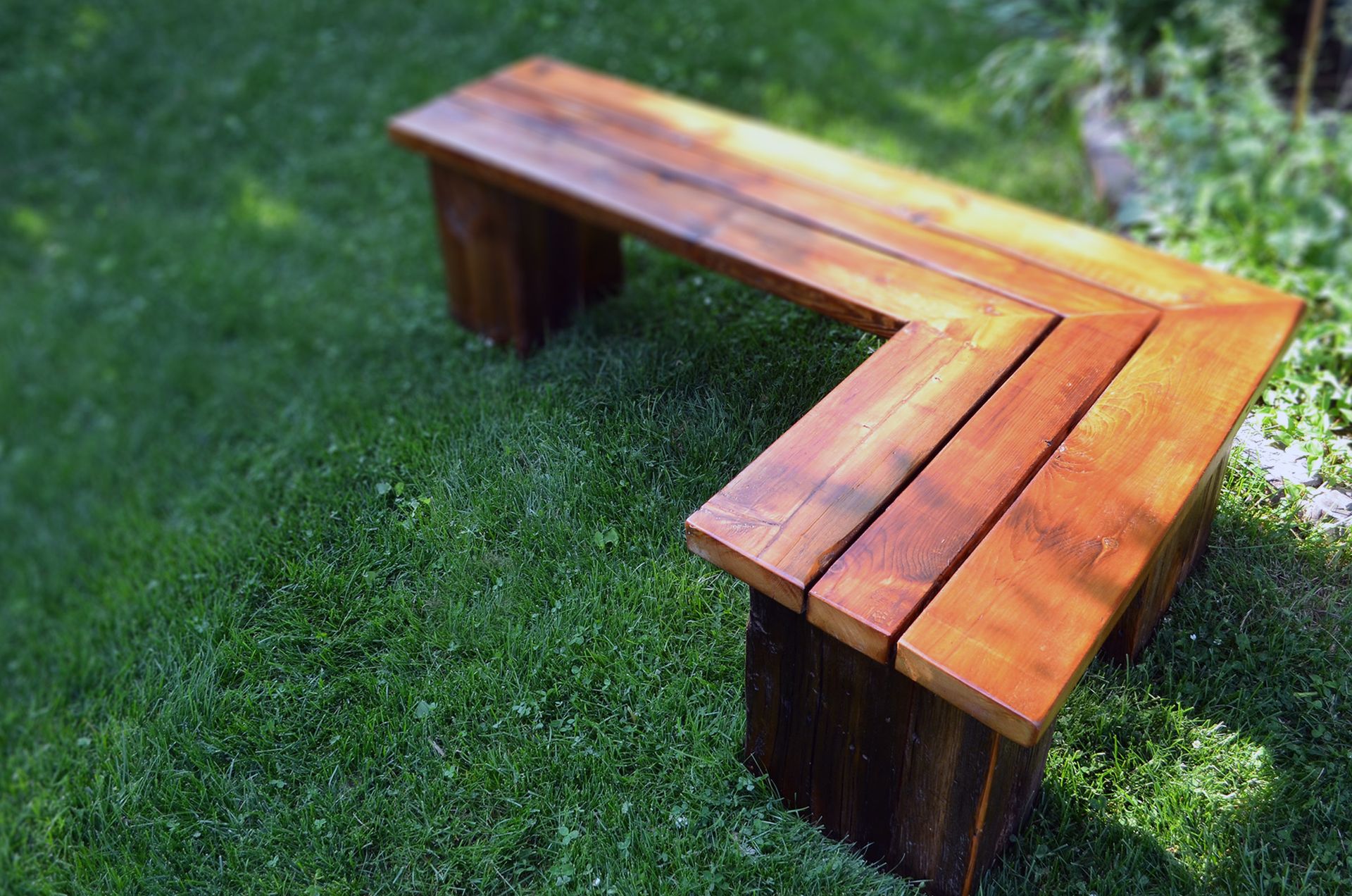 Rustic Outdoor Bench 2 