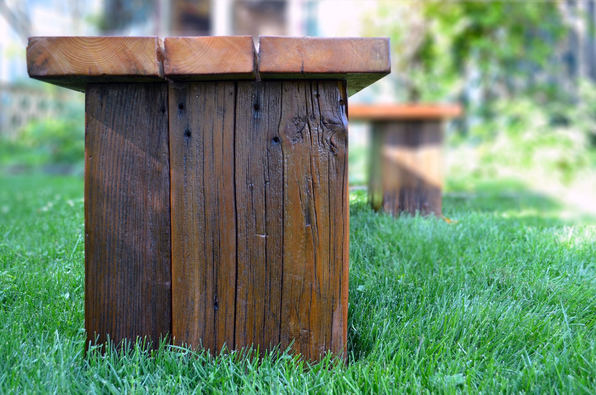 Rustic Outdoor Bench 5 