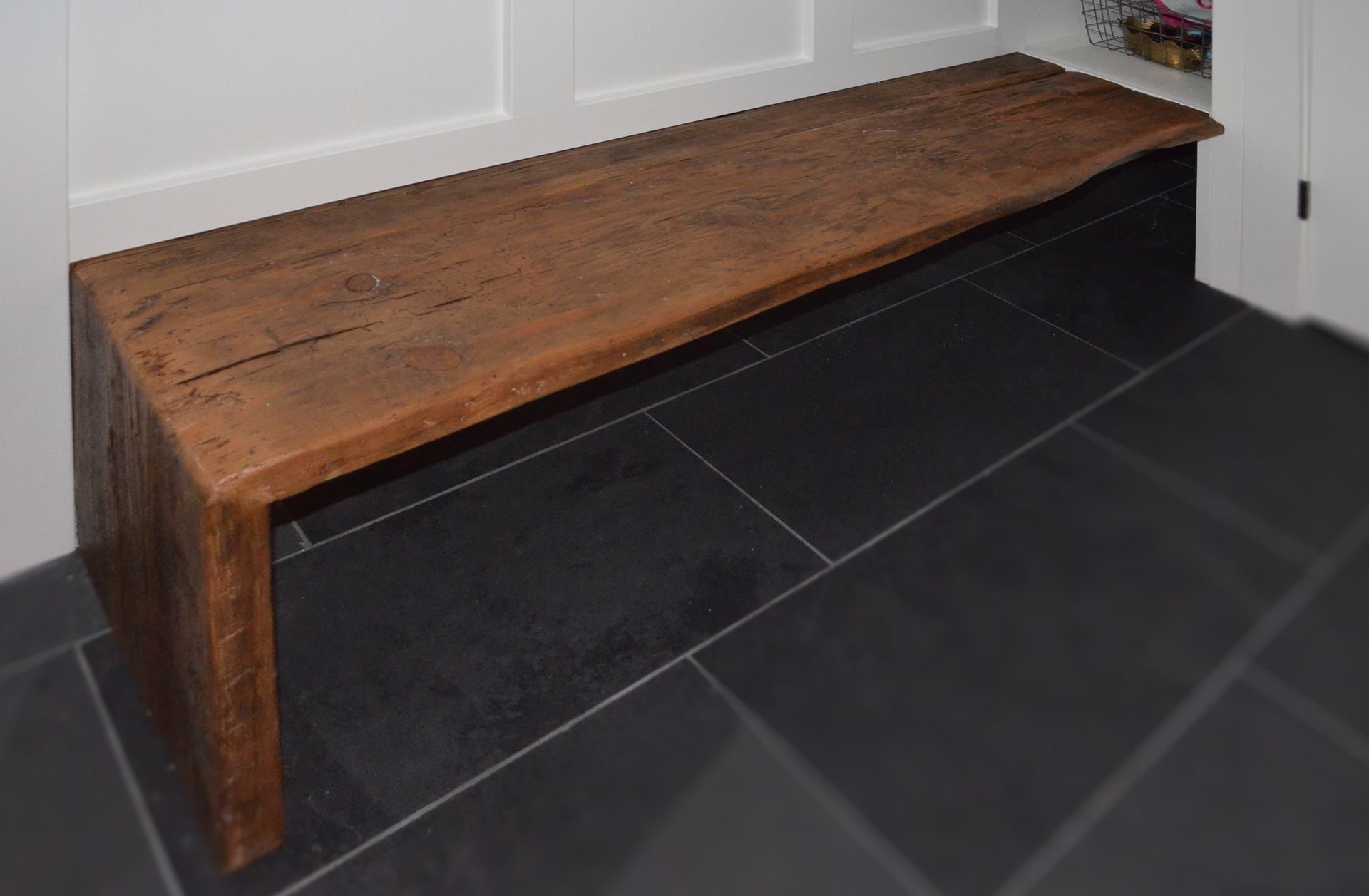 Rustic Mudroom Bench 3 