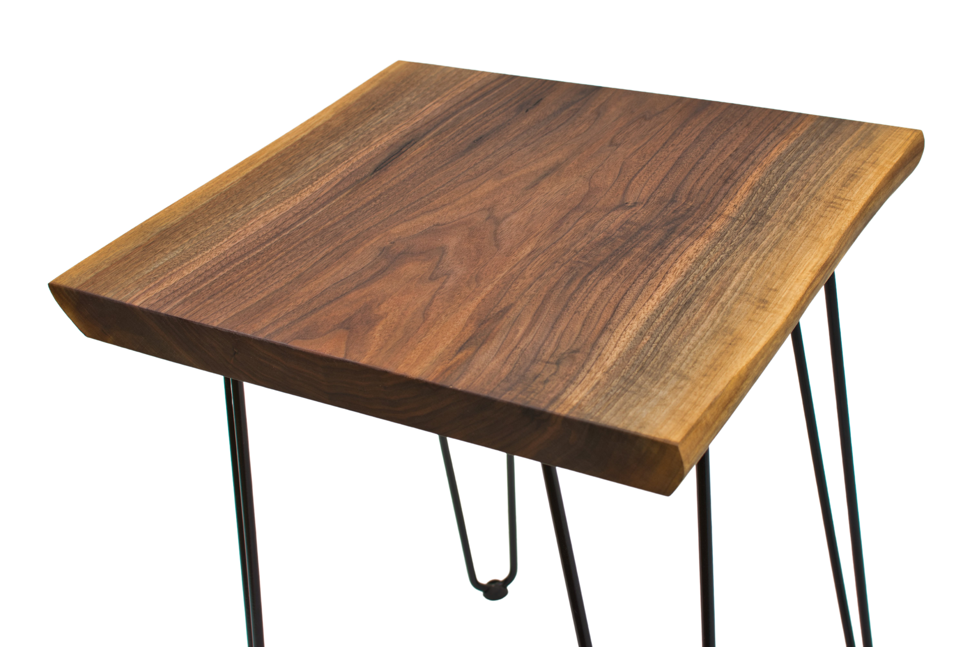Walnut End Table, Wood Accent Table, Live Edge Side Table, Rustic End Table, Modern End Table 6 