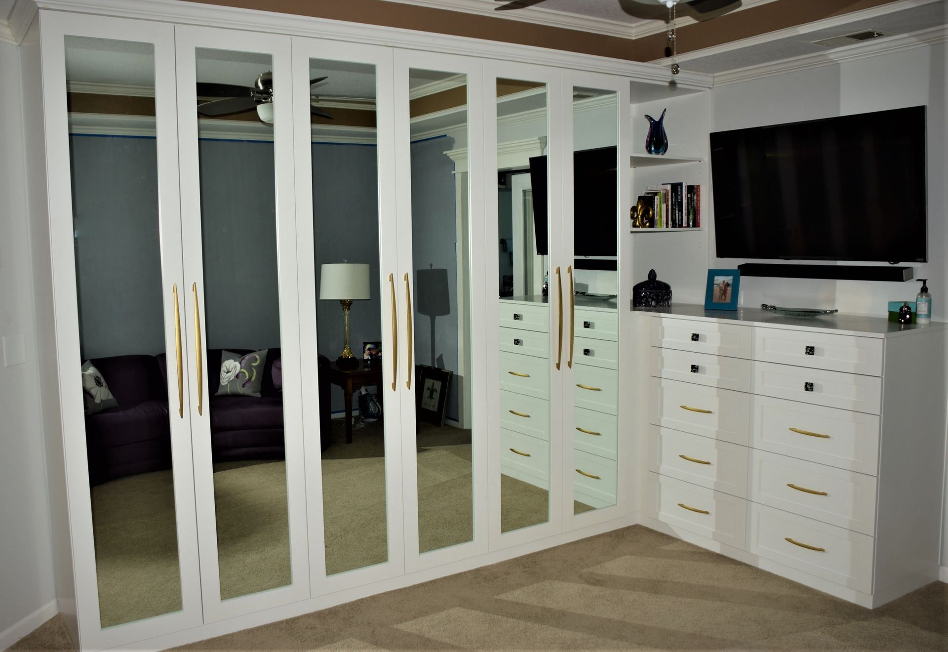 White Built-In Closet Unit 2