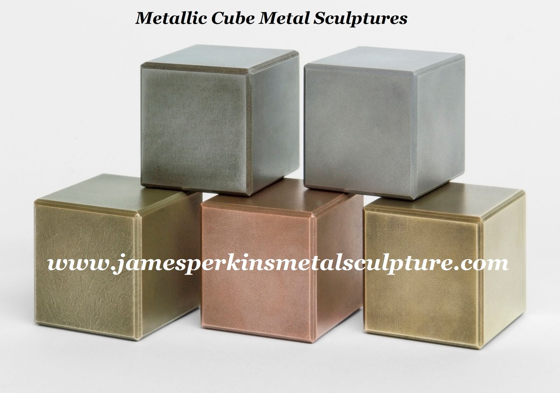 Decorative Metal Cube Sculptures