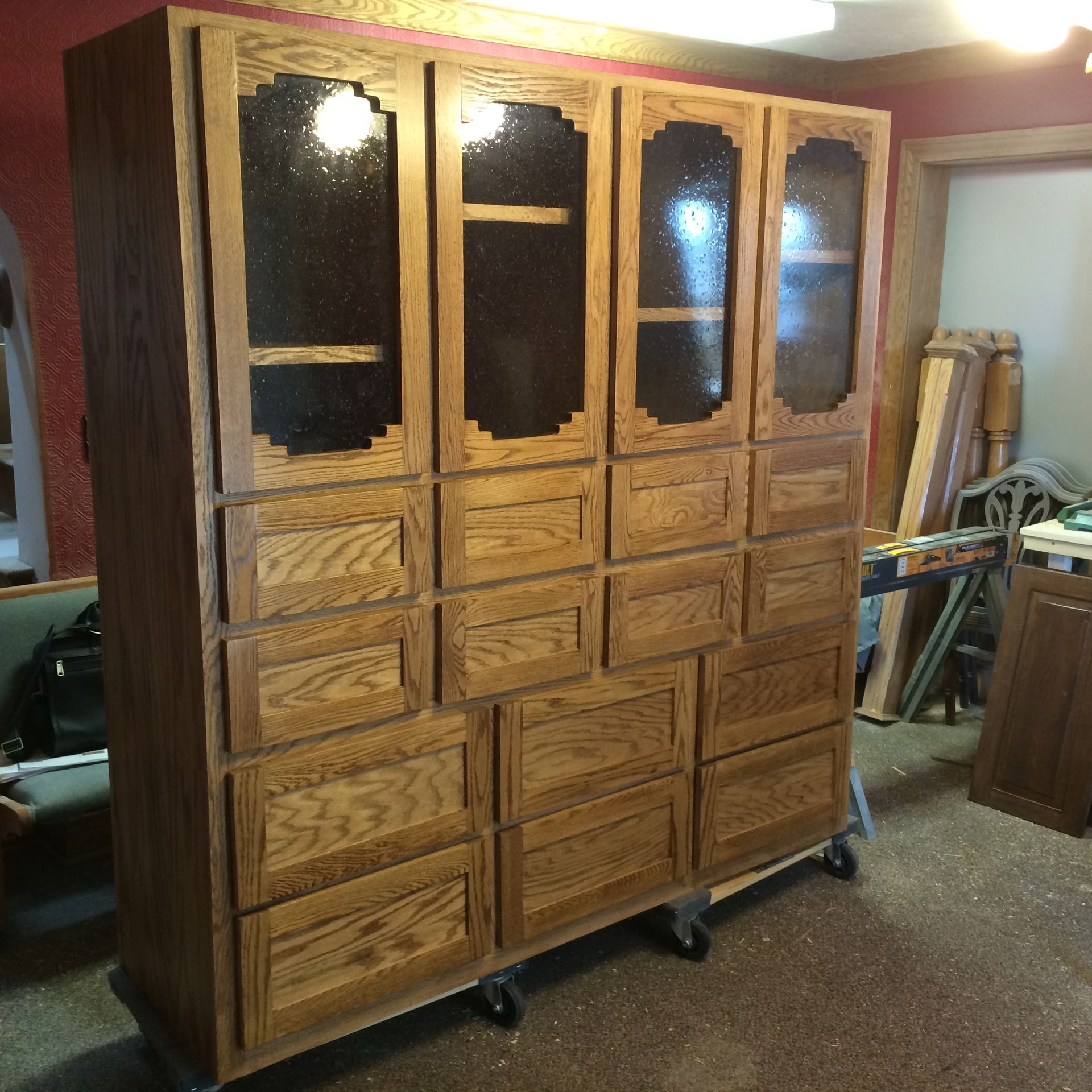 Custom Oak Cabinet