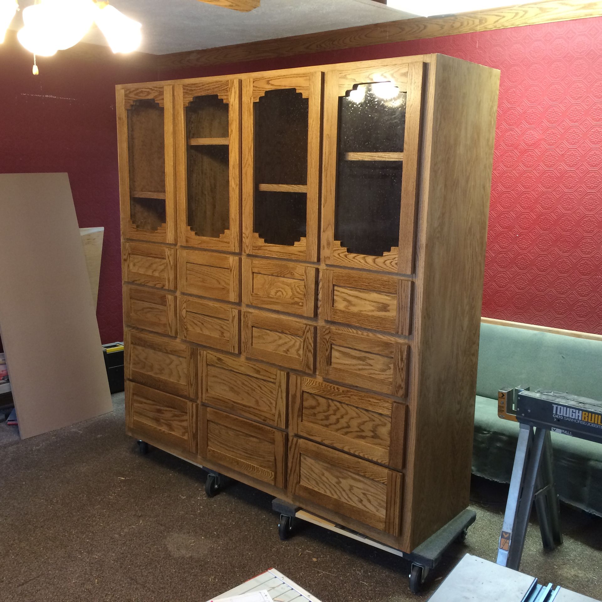 Custom Oak Cabinet 2