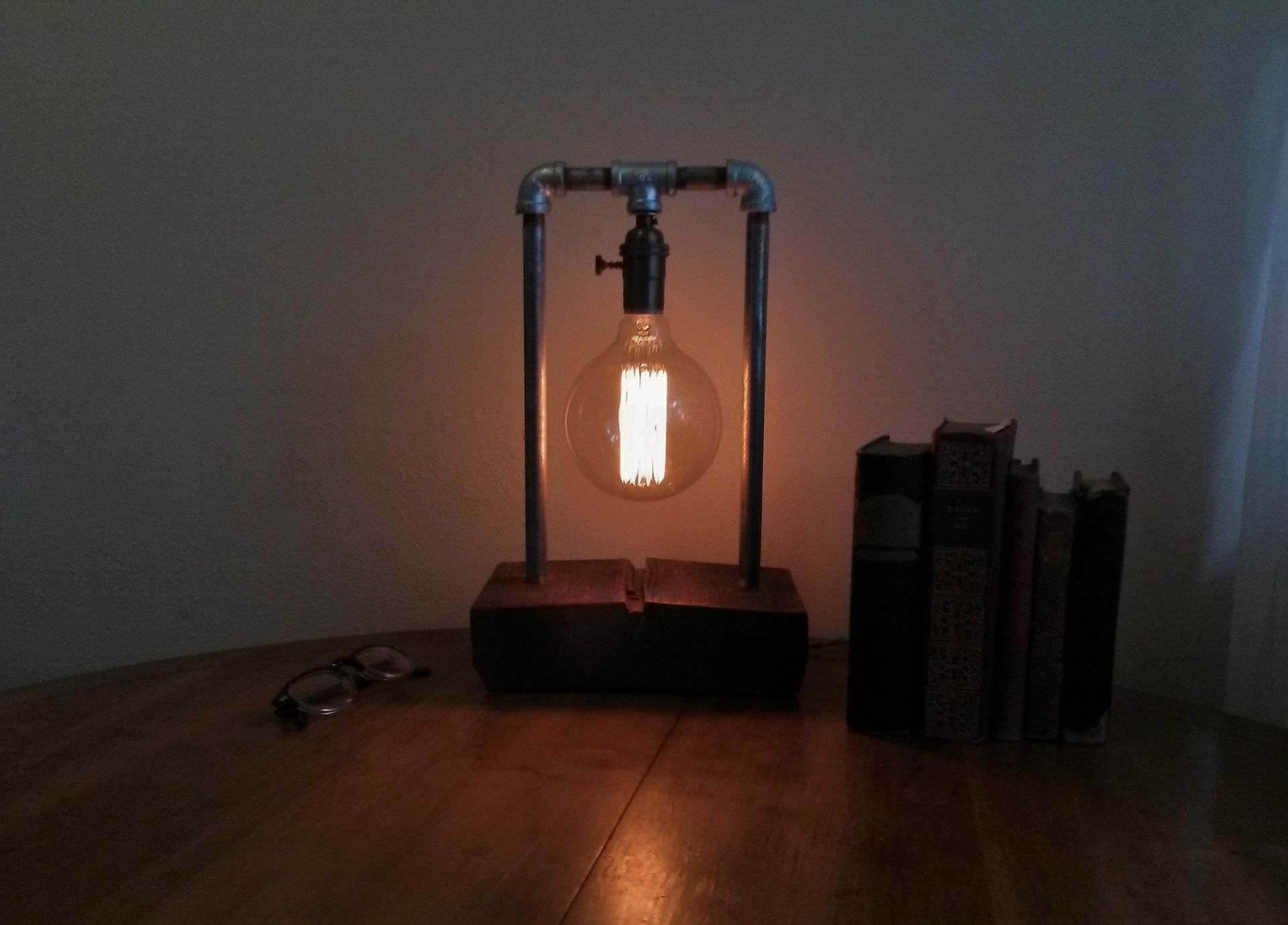 Barnwood, Table Lamp, Edison Lamp, Industrial, Mid Century Lamp, Pair Table Lamps, Edison Bulb 2 