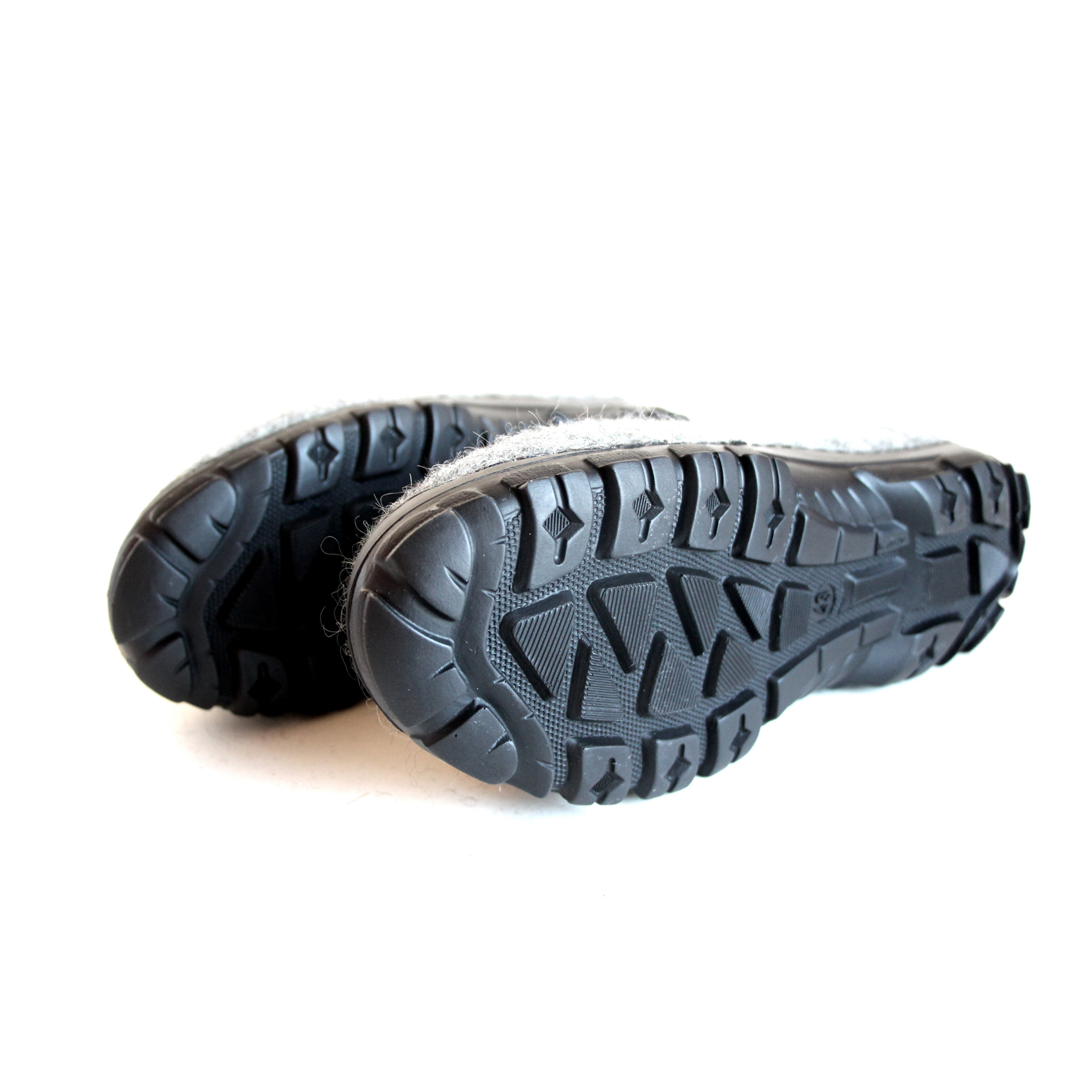Mens Slip On Felted Shoes Gray Greenery 6