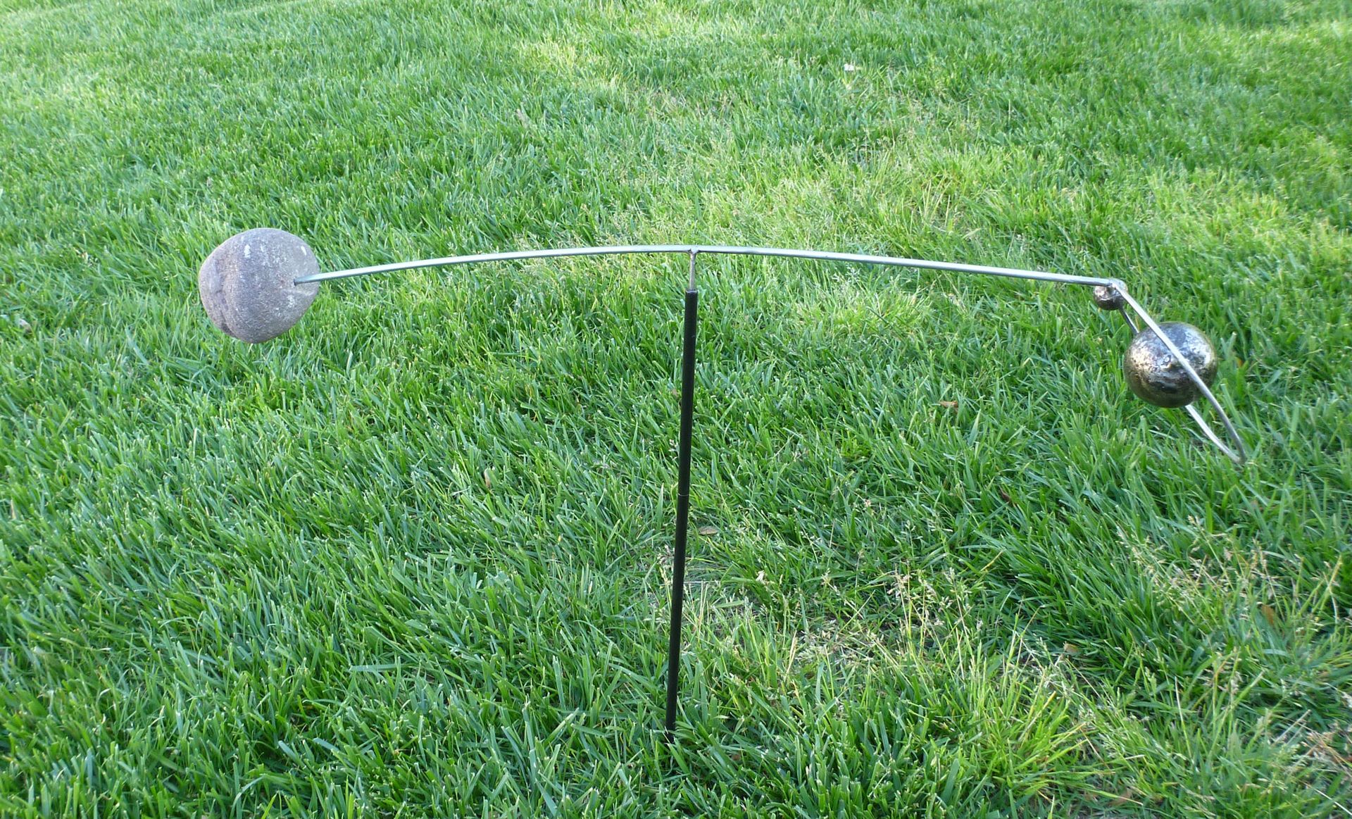 Metal And Stone Kinetic Mobile