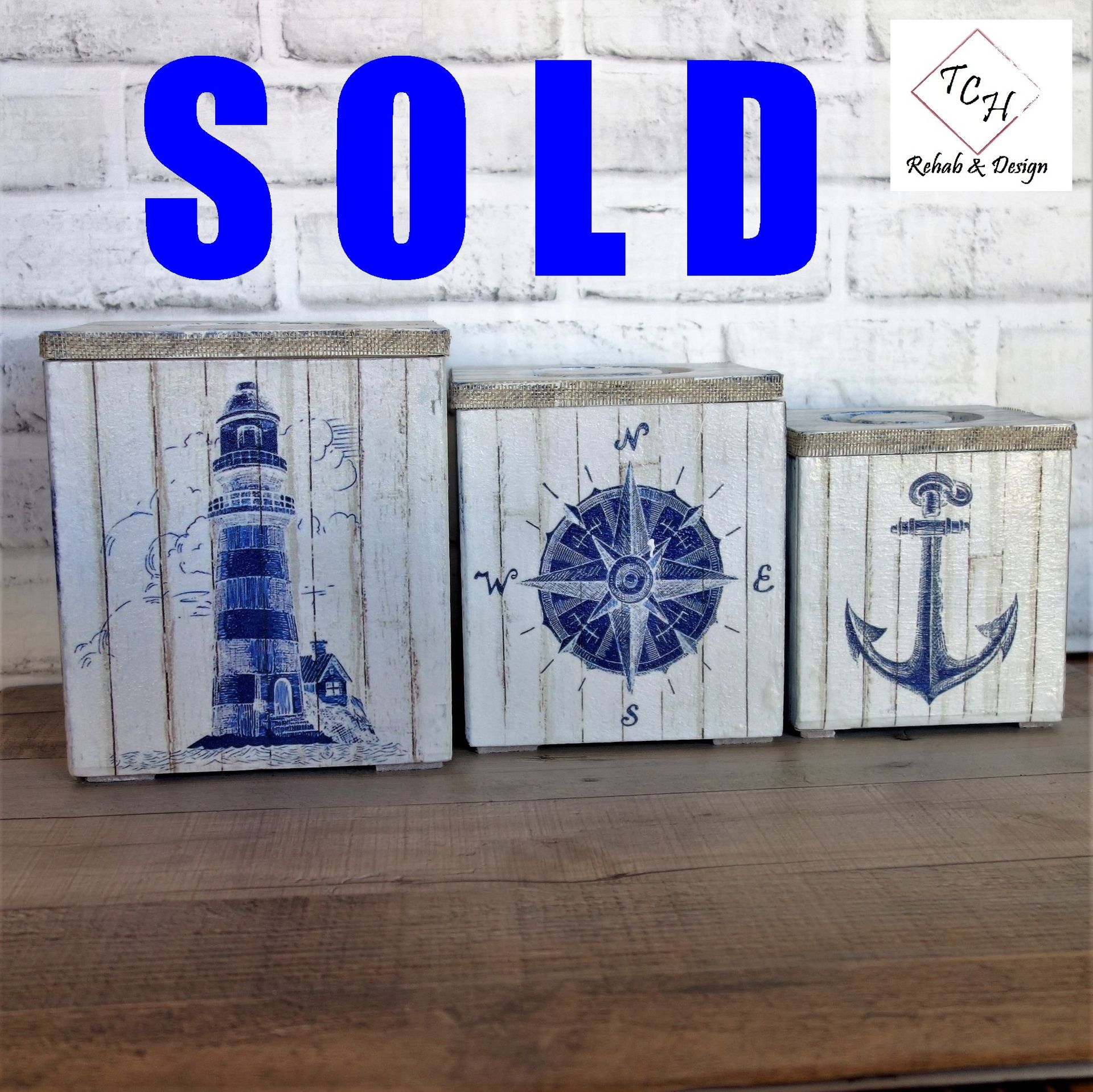 Nautical Canister Set Lighthouse Canister Set 1 