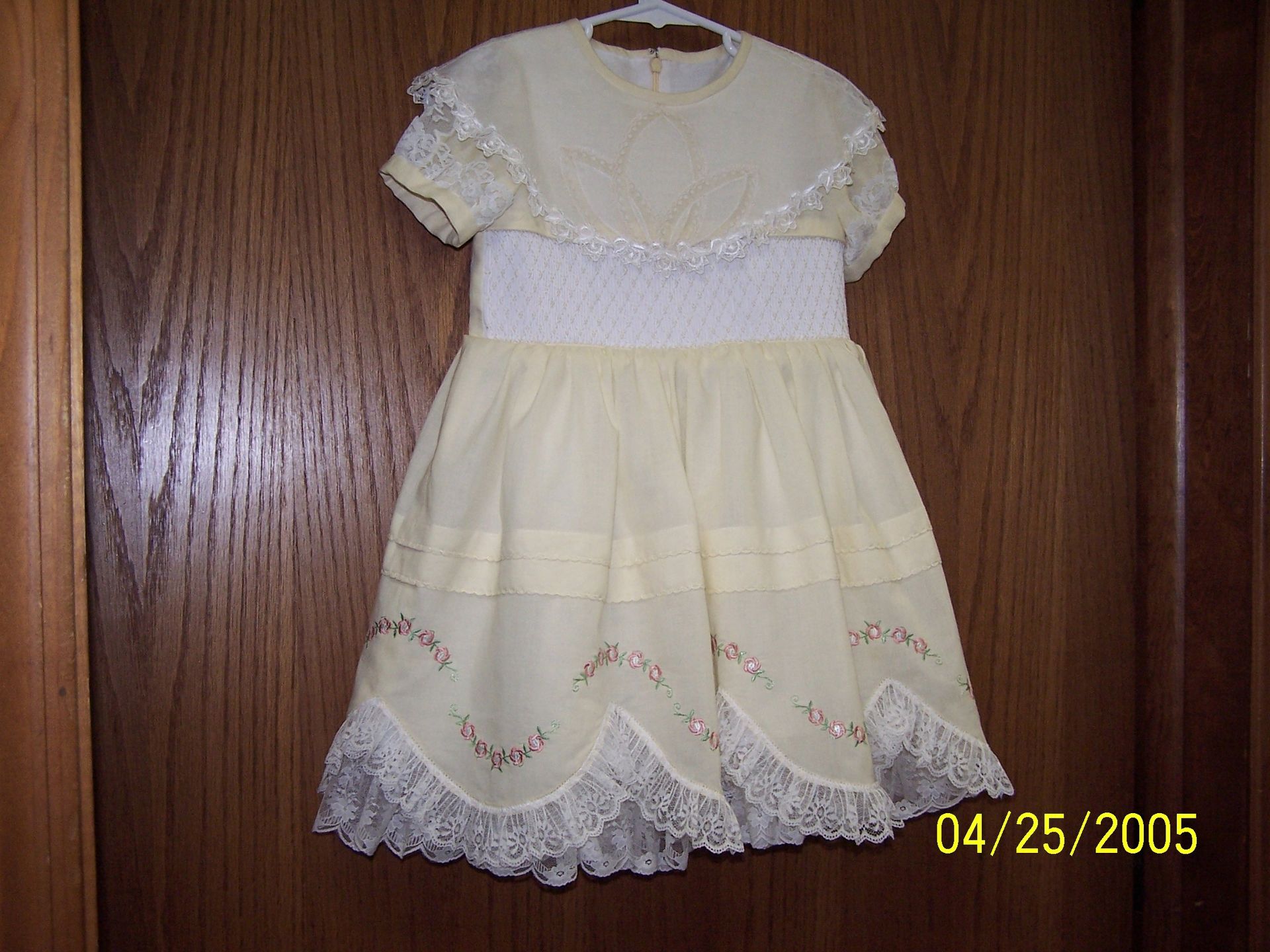 Hand Smocked Easter Or Party Dress 4 