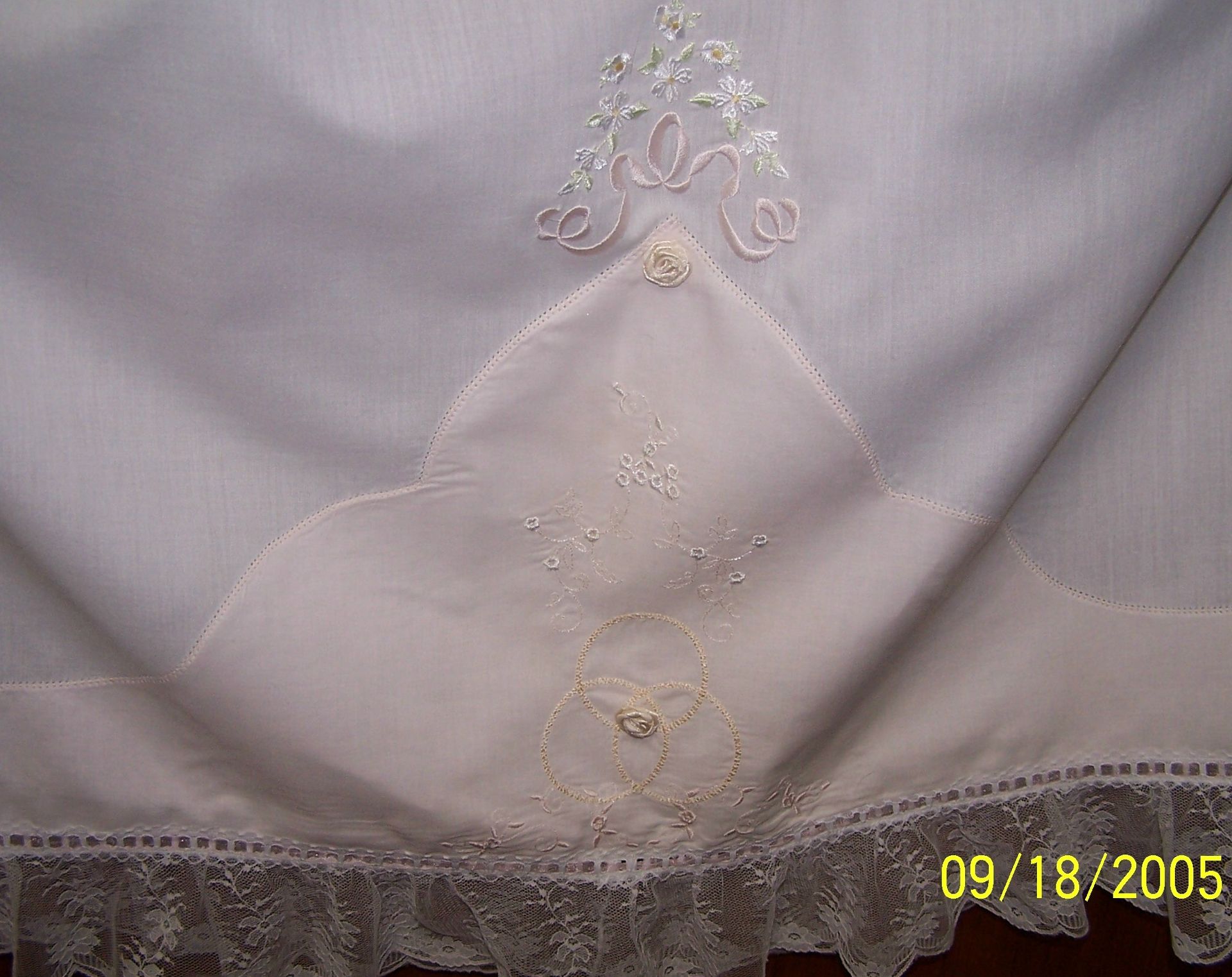 Blessing Gown In White And Pink 2