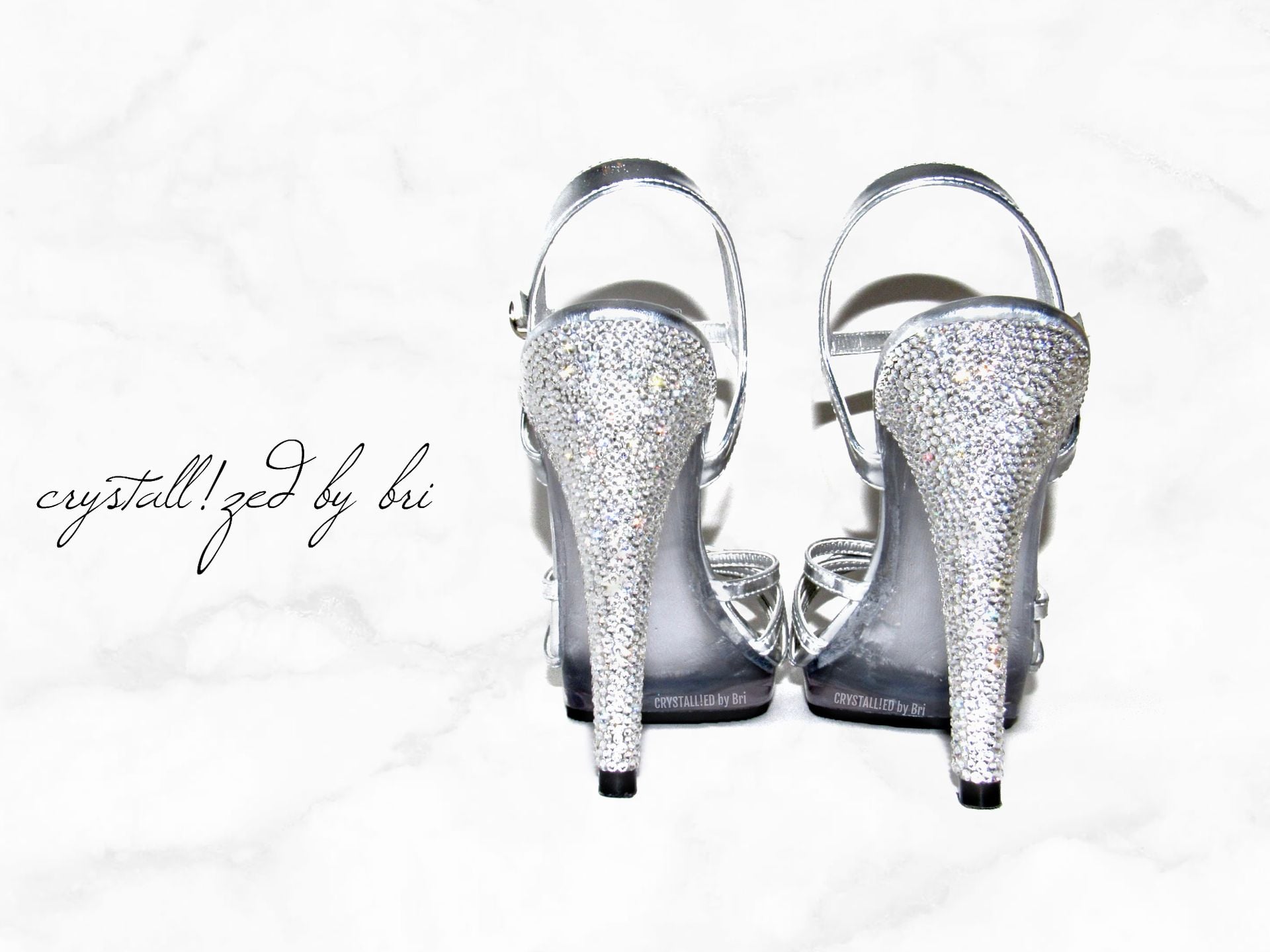 Crystallized High Heels Bling Shoes Genuine European Crystals Bedazzled Sandals Bridal Wedding 5