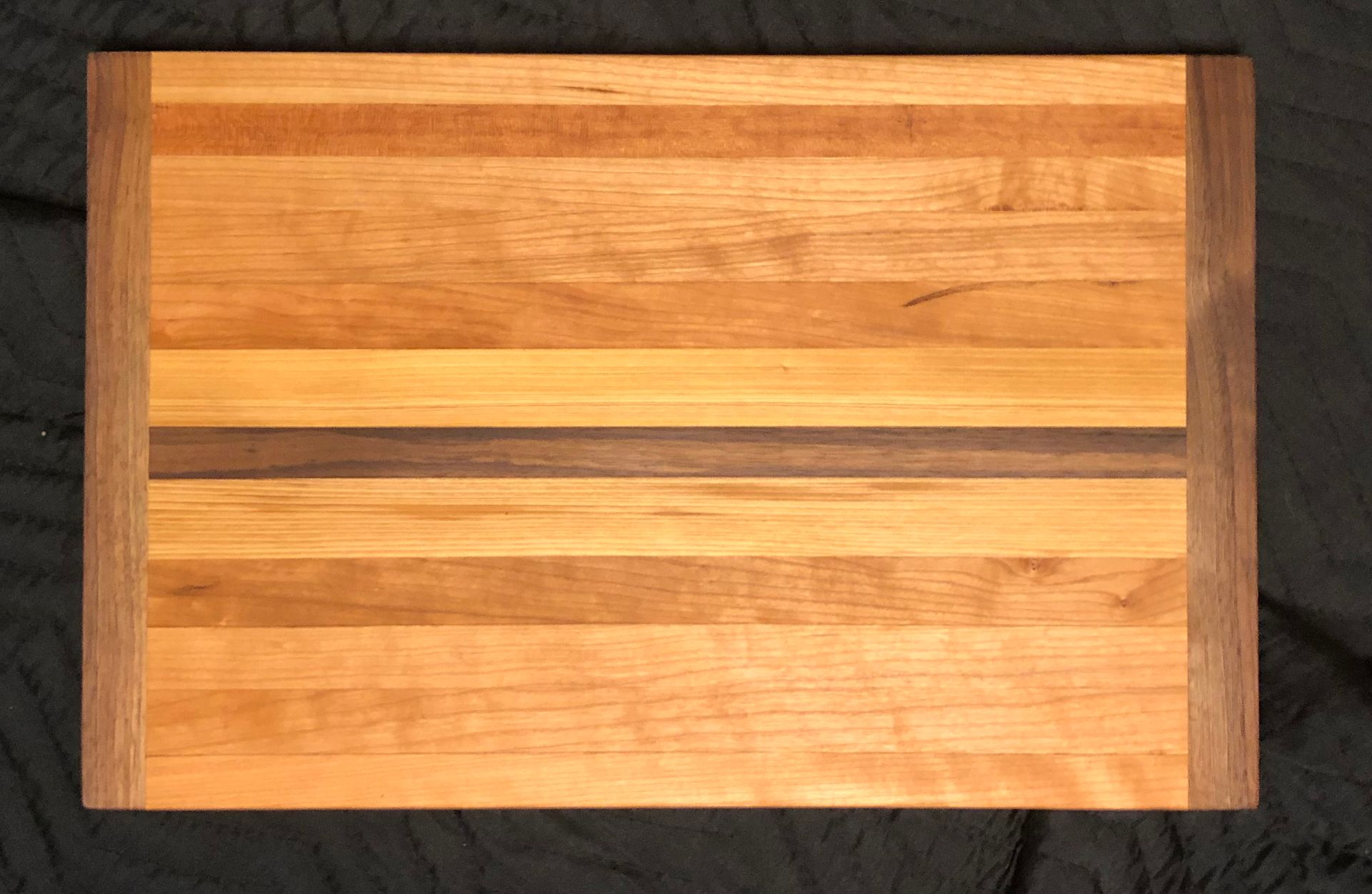 Symmentrical Walnut And Cherry Butcher Block Cutting Board 2 