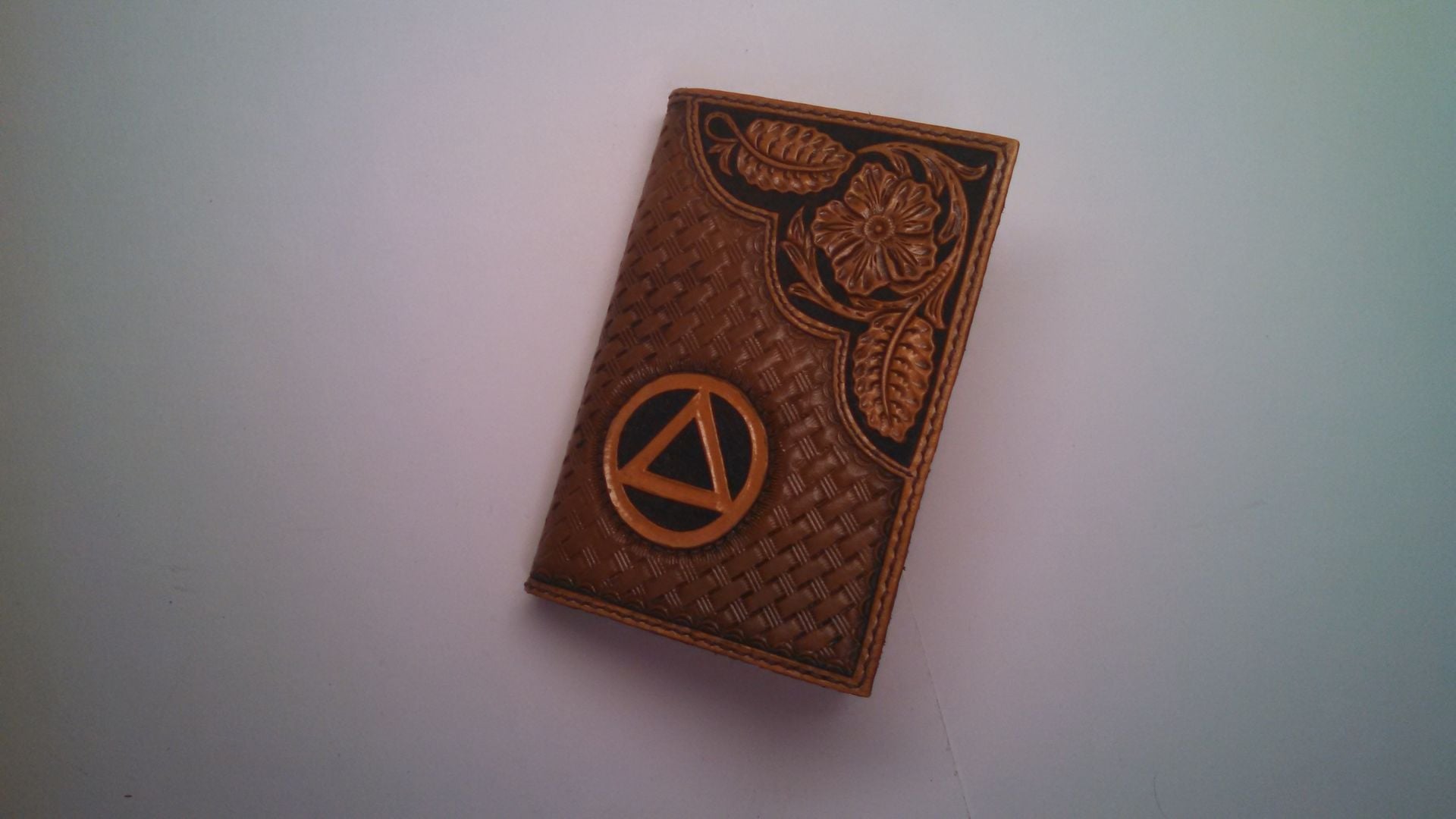 Leather Pocket Sized Alcoholics Anonymous Book Cover