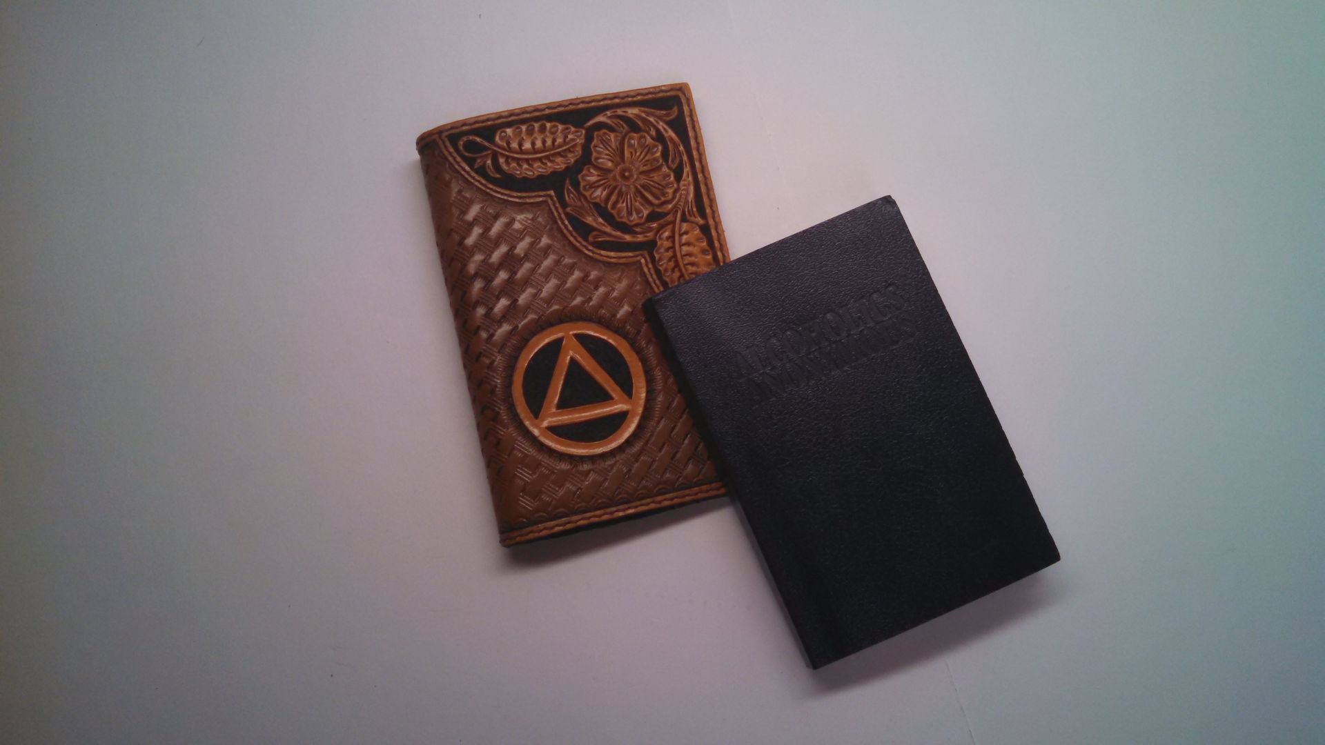 Leather Pocket Sized Alcoholics Anonymous Book Cover 2