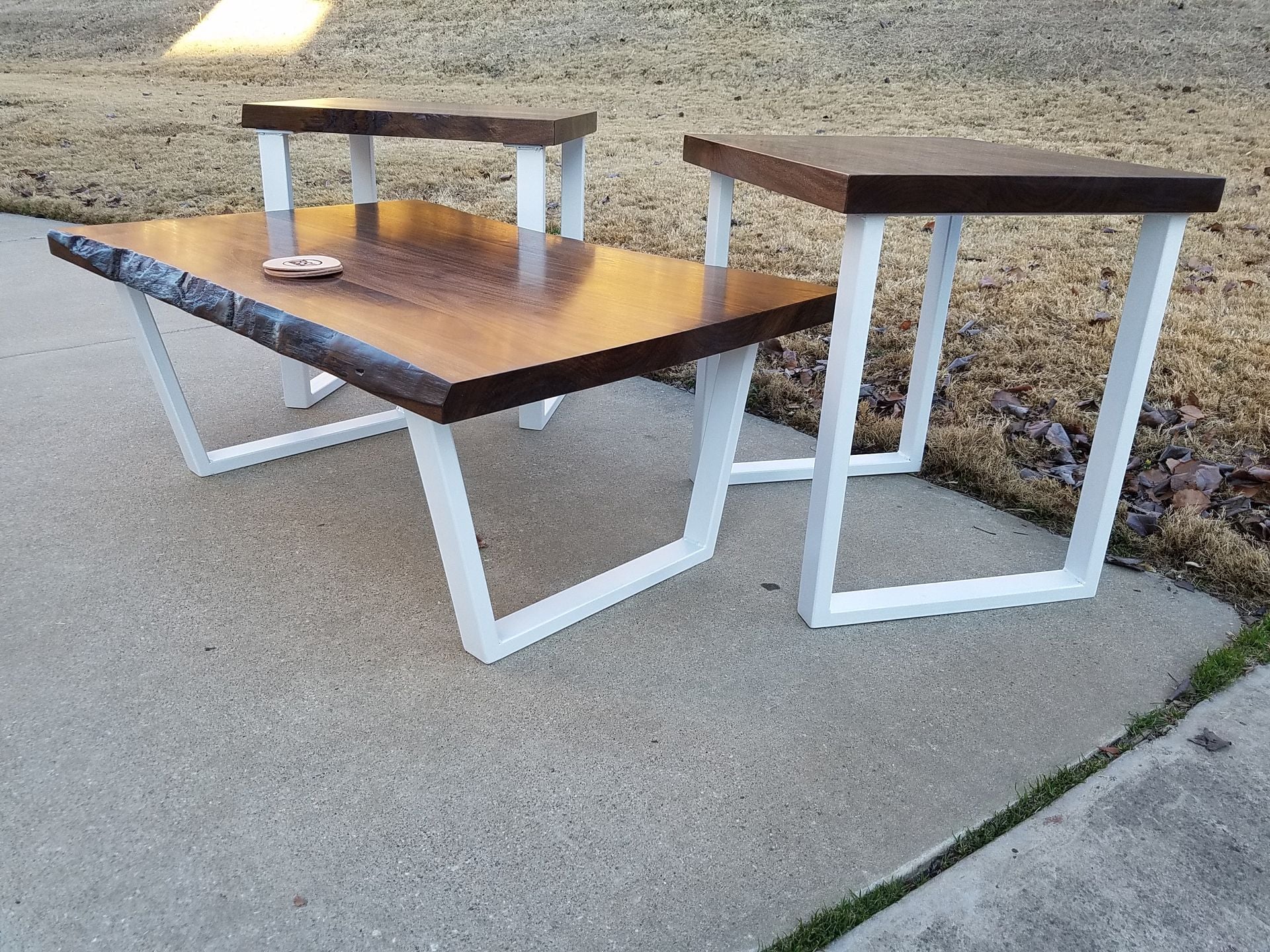 Live Edge Walnut Living Room Tables 4