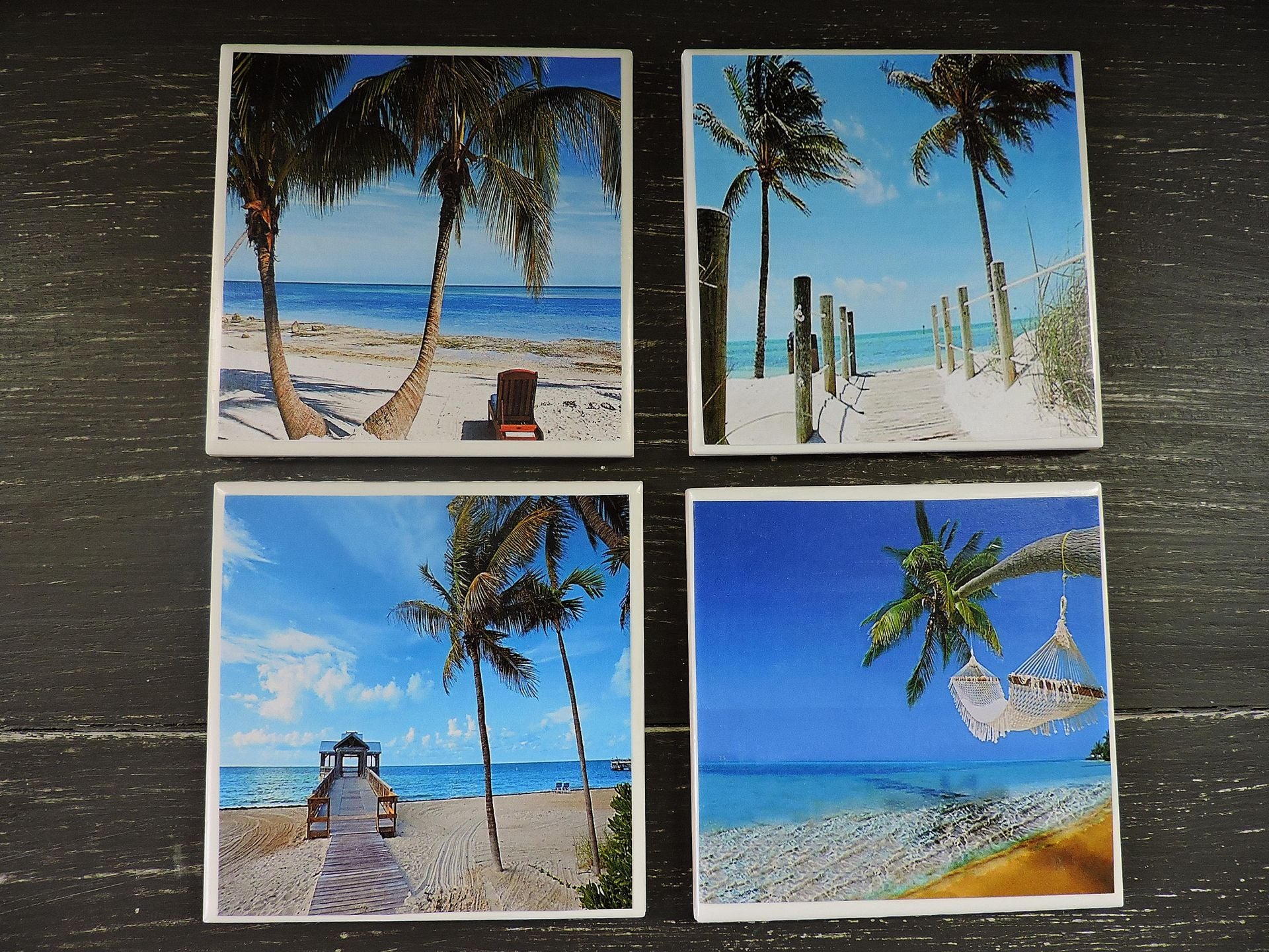 Beach Theme Ceramic Coasters 2 