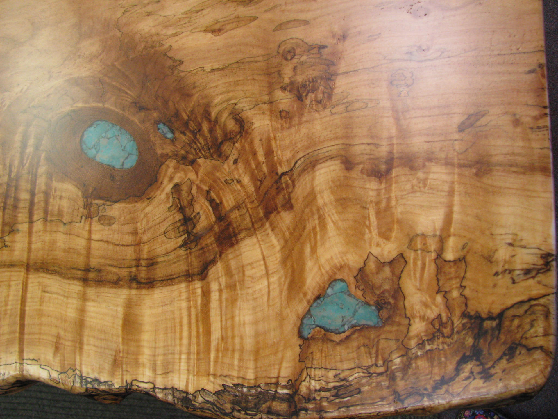 Single-Slab Burl Maple Dining Table 3