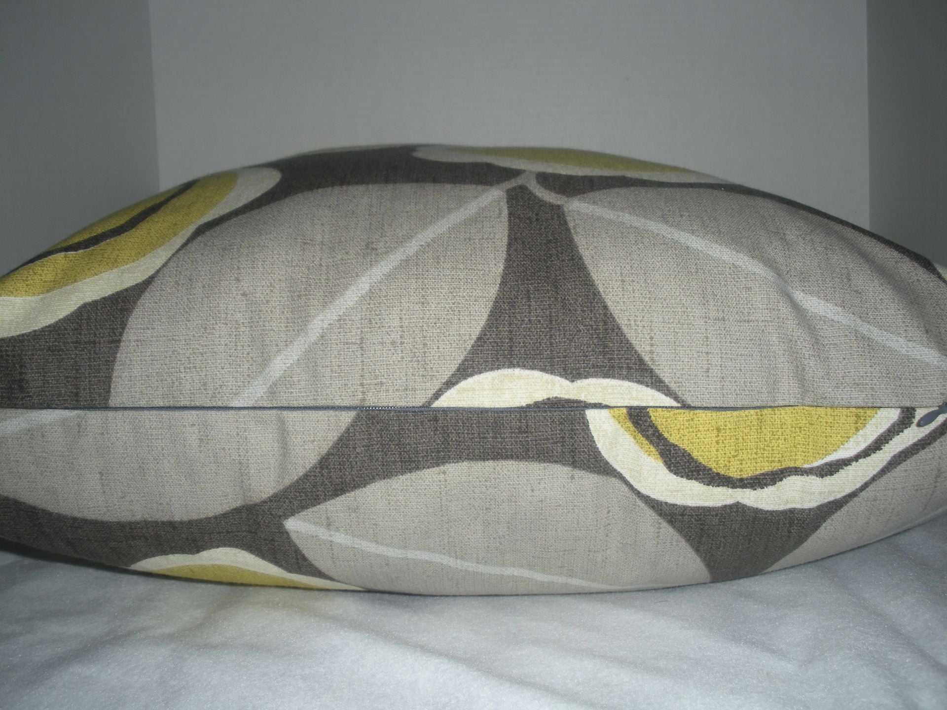 20 X 20 Square Pillow Covers Designs- Cotton Green, Dark And Light Gray 2 