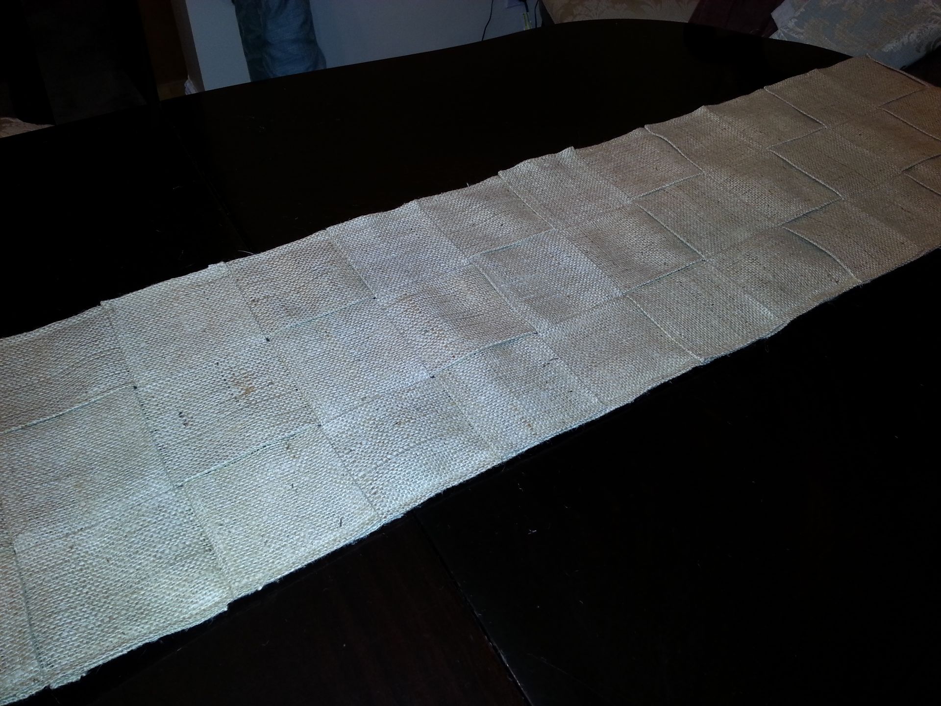 Neutral Burlap Table Runner