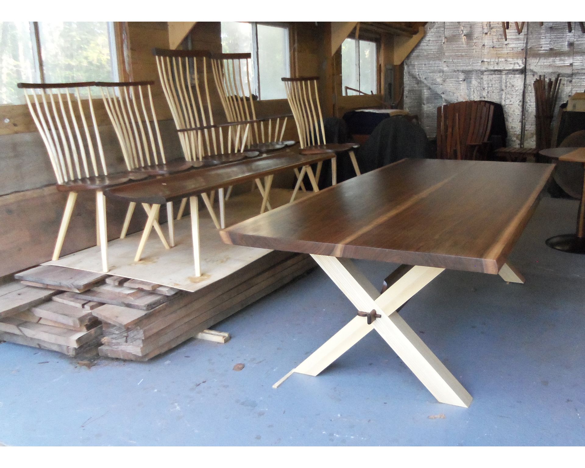 Comfortable Walnut Dining Bench 2 