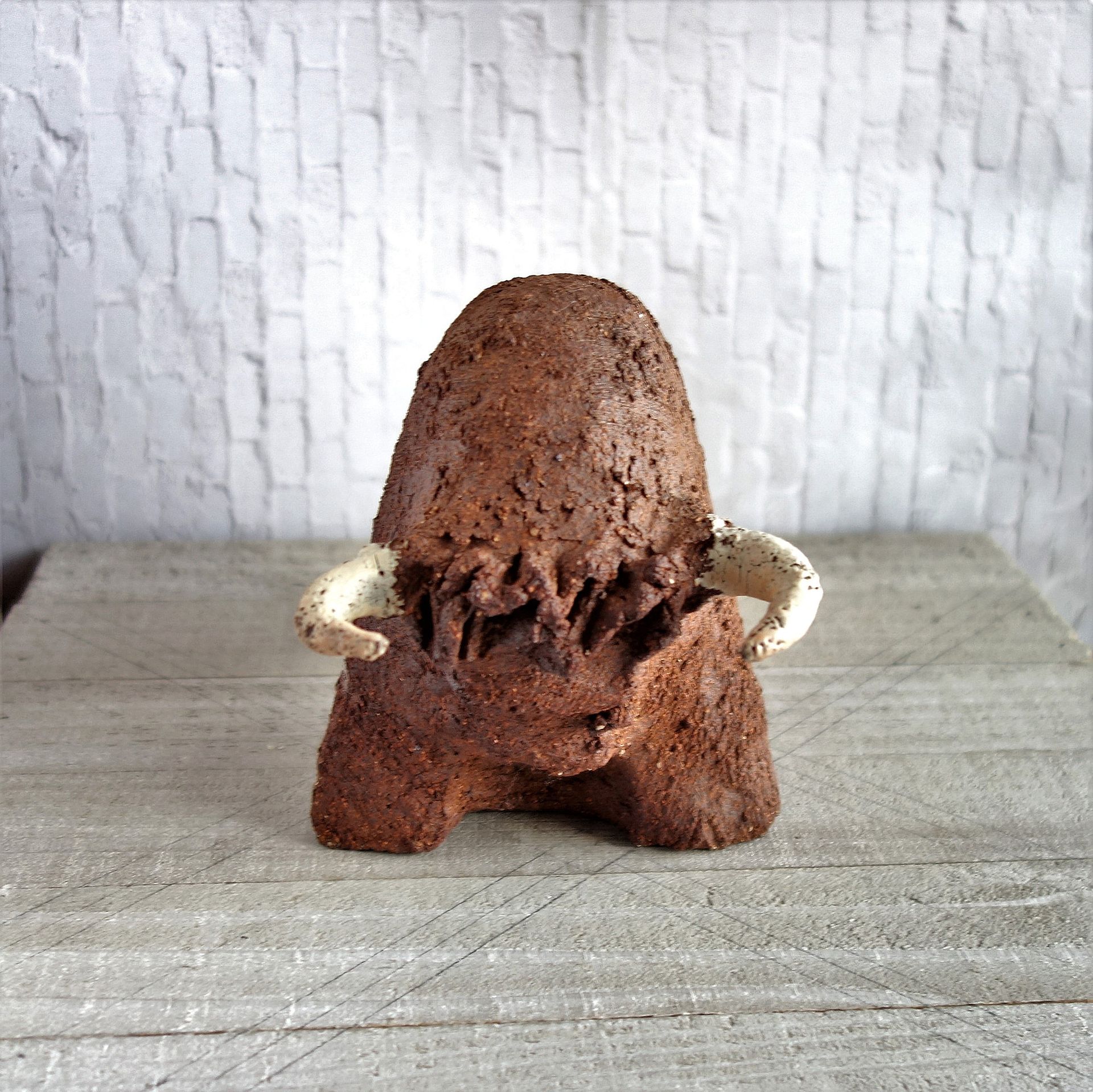 Cave Art Bison Artist Hand Carved Rendition Buffalo Cave Art 5 