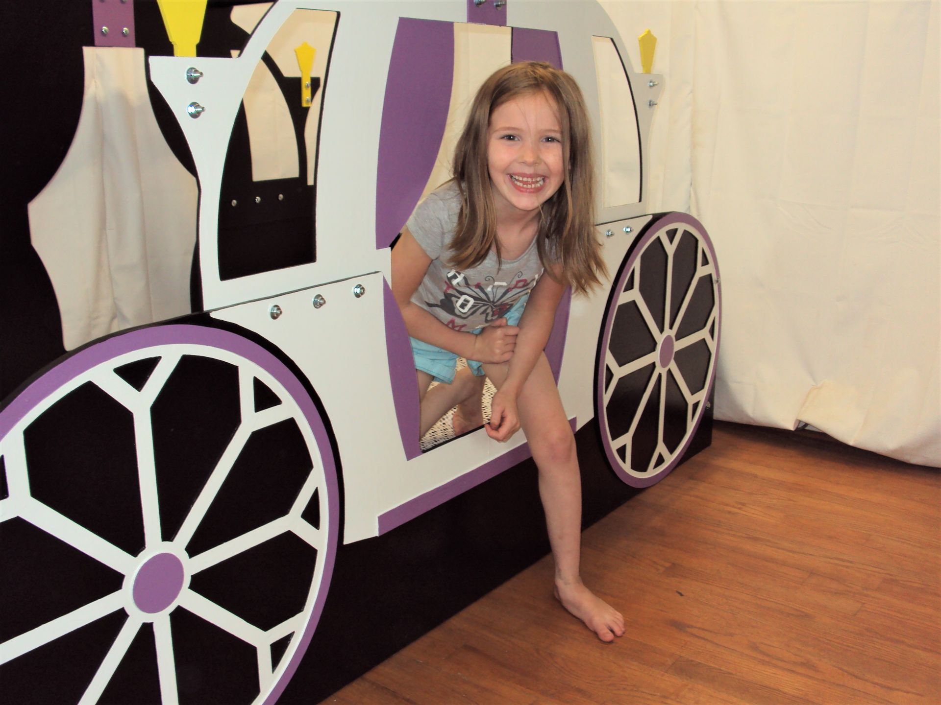 Princess Carriage Twin Kids Bed Frame - Handcrafted - Princess Themed Children's Bedroom Furniture 5 